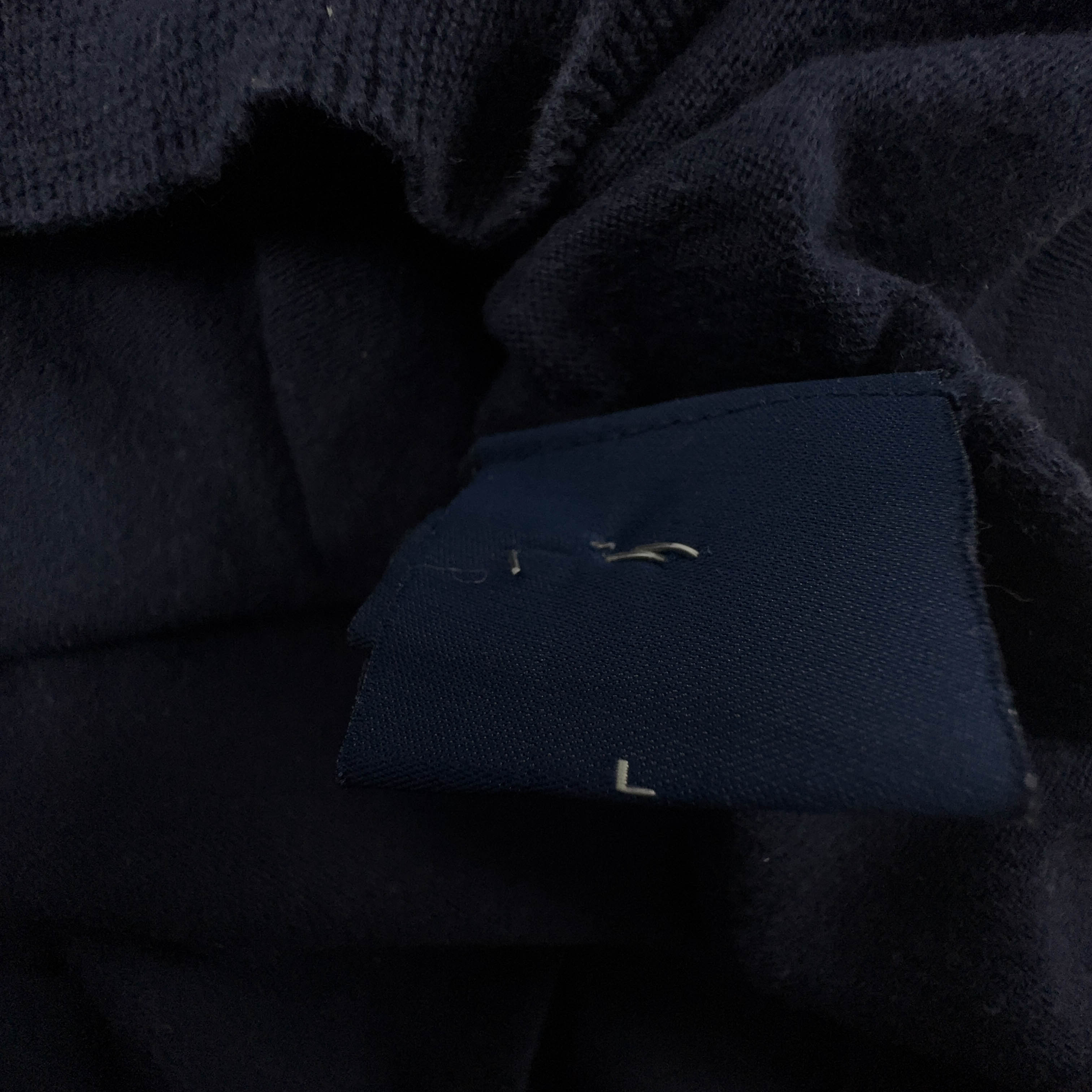 Maglione leggero Ralph Lauren Vintage blu scuro scollo a V - Taglia M uomo