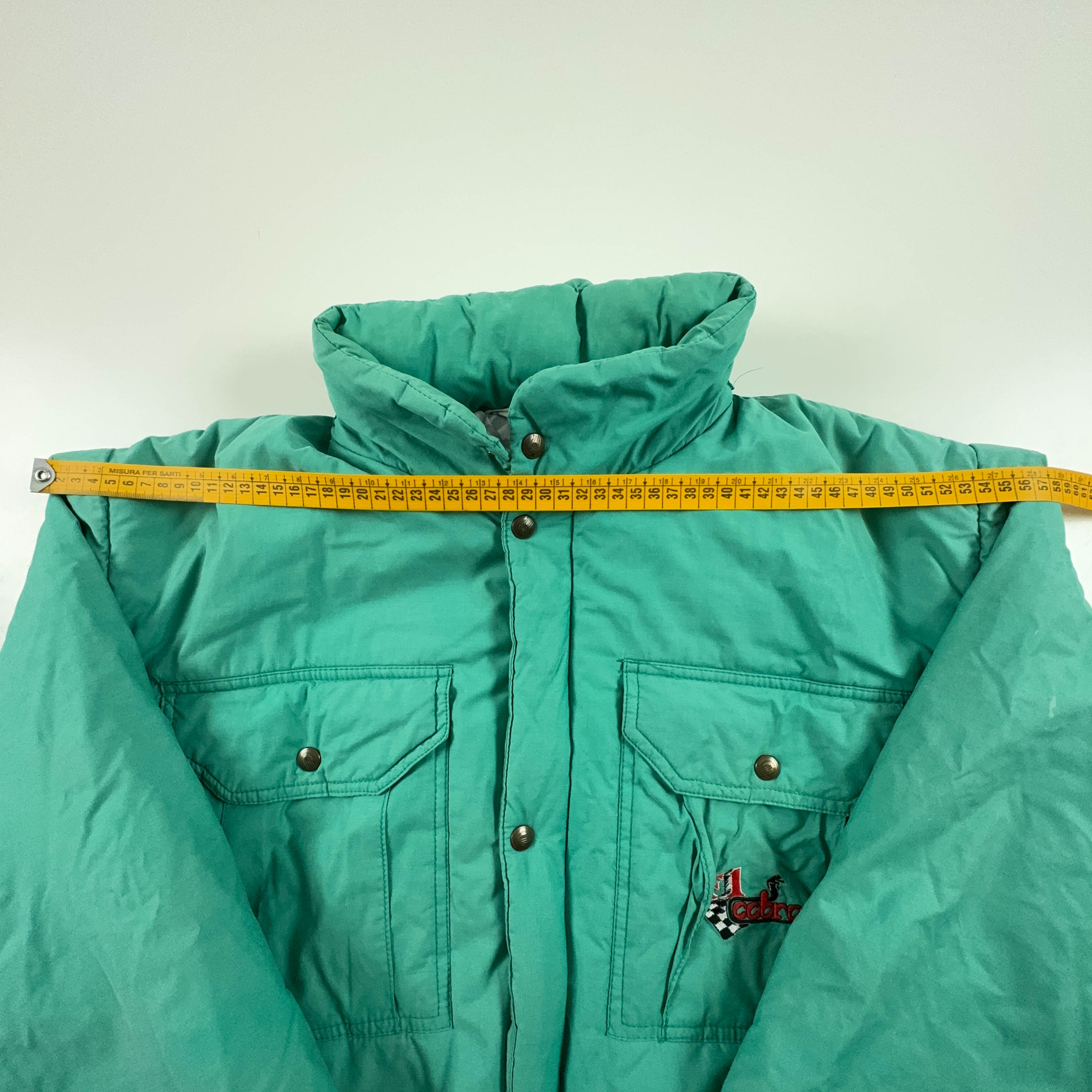 Giacca Vintage F1 Cobra limited edition verde con zip e bottoni - Taglia M uomo