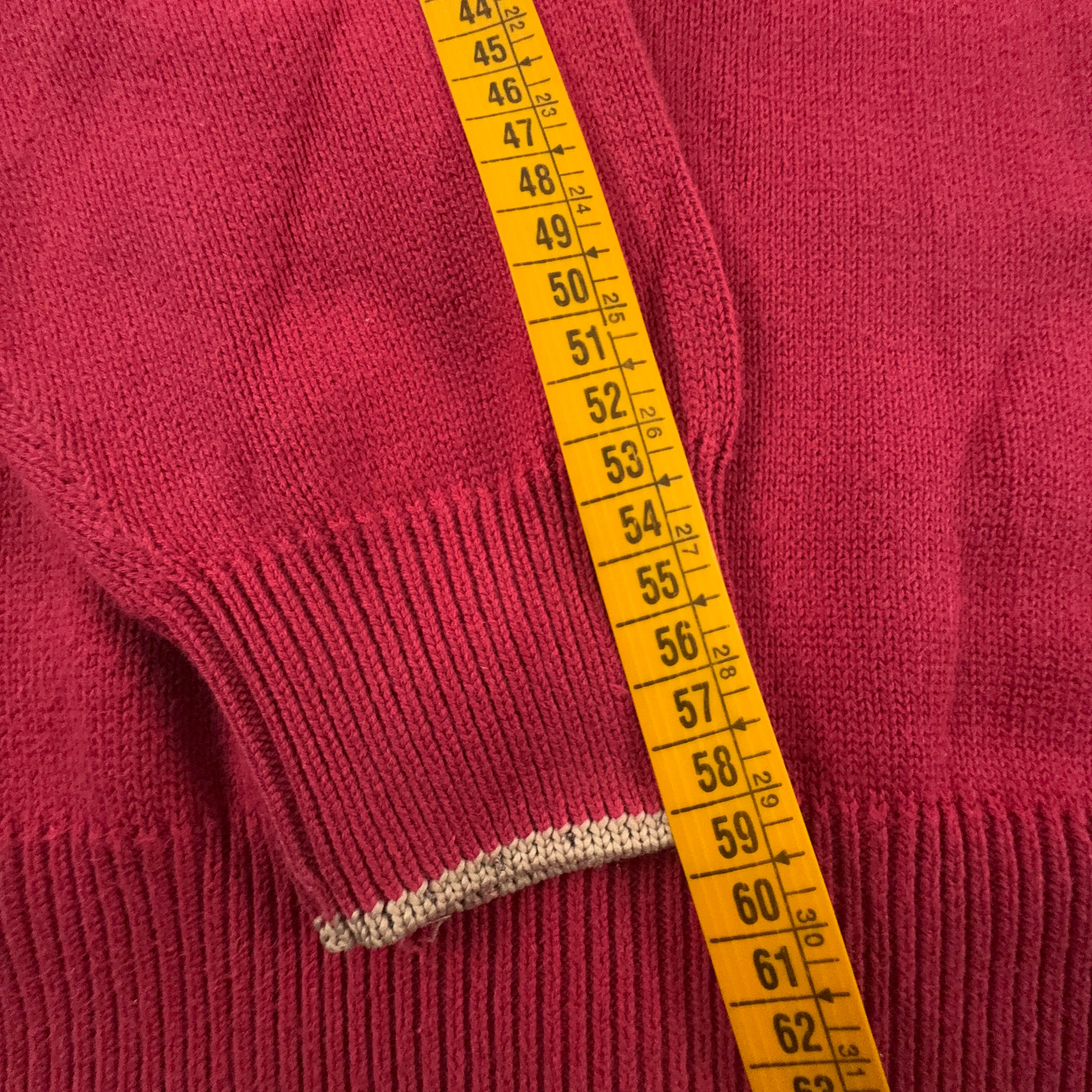 Maglione leggero Fred Perry rosso scollo a V 100% cotone - Taglia M uomo