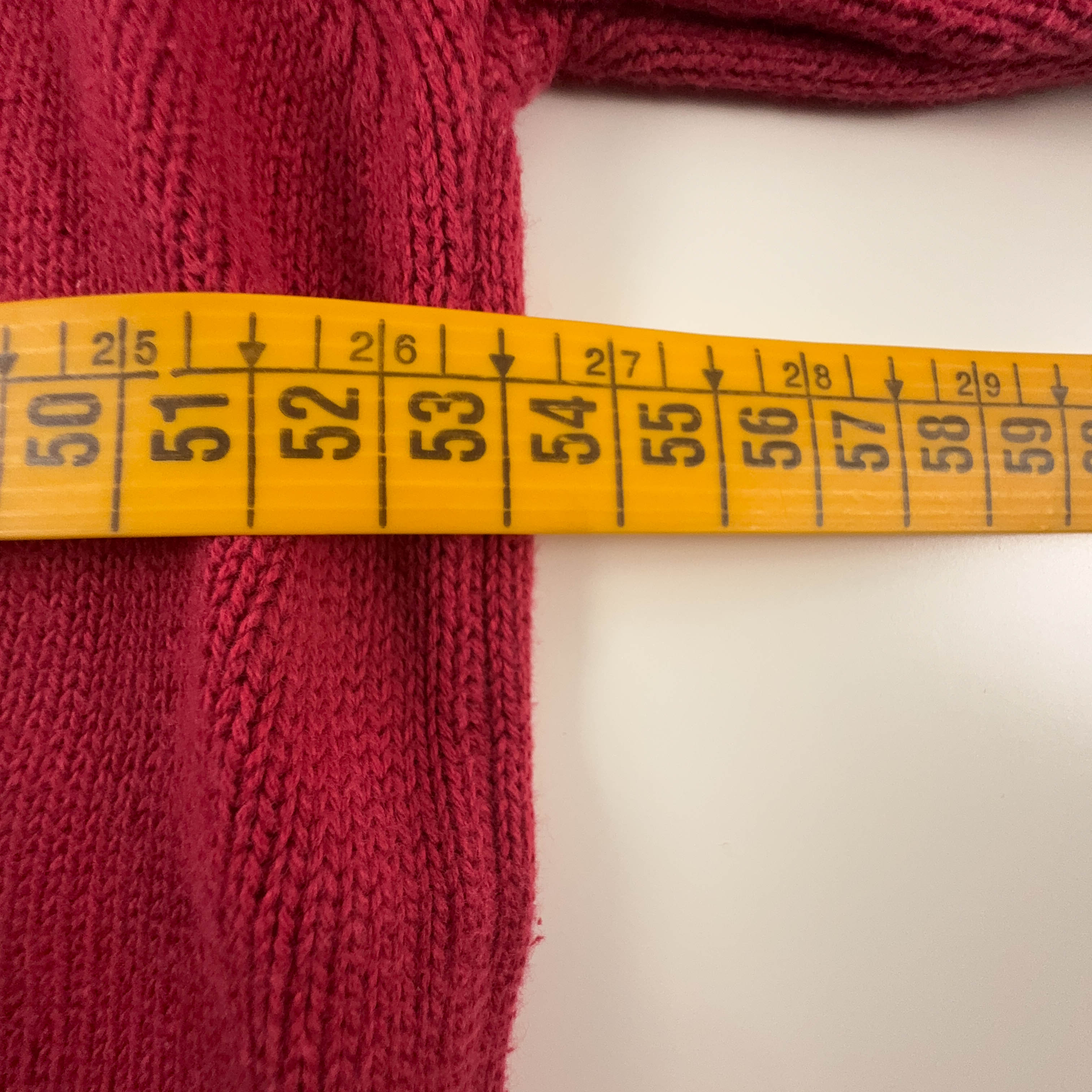 Maglione leggero Fred Perry rosso scollo a V 100% cotone - Taglia M uomo