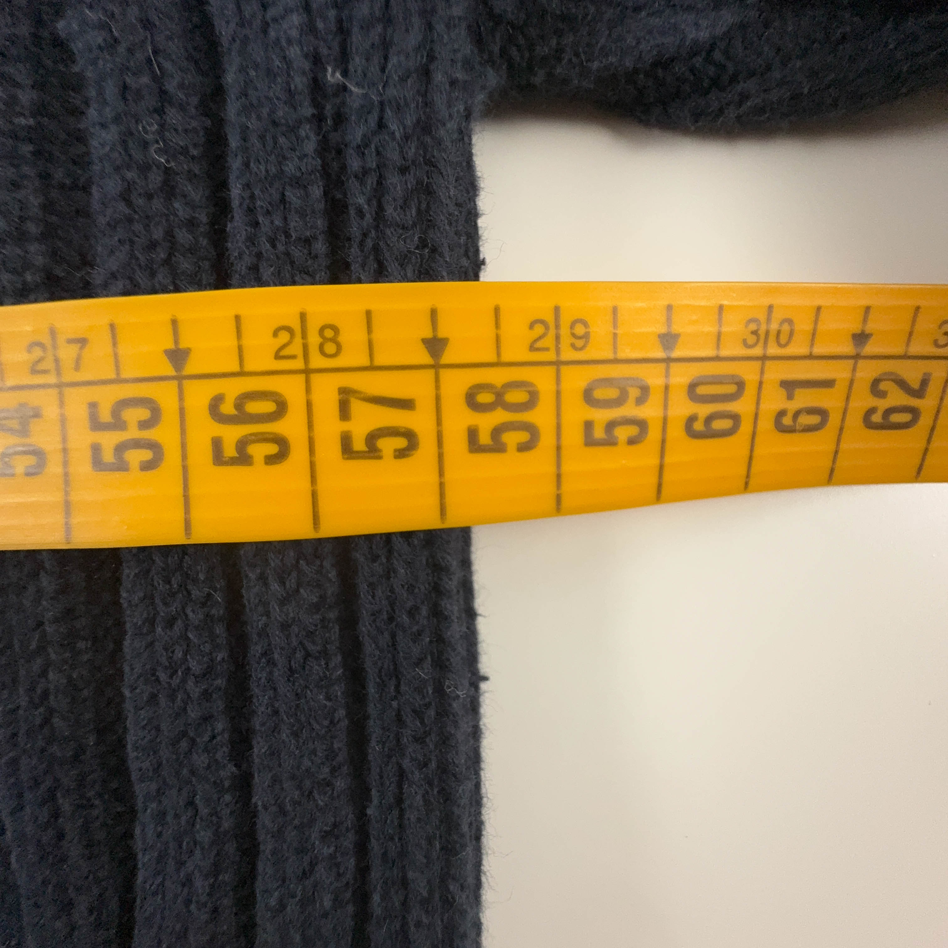 Maglione Tommy Hilfiger blu scuro con zip 100% cotone - Taglia L/XL uomo