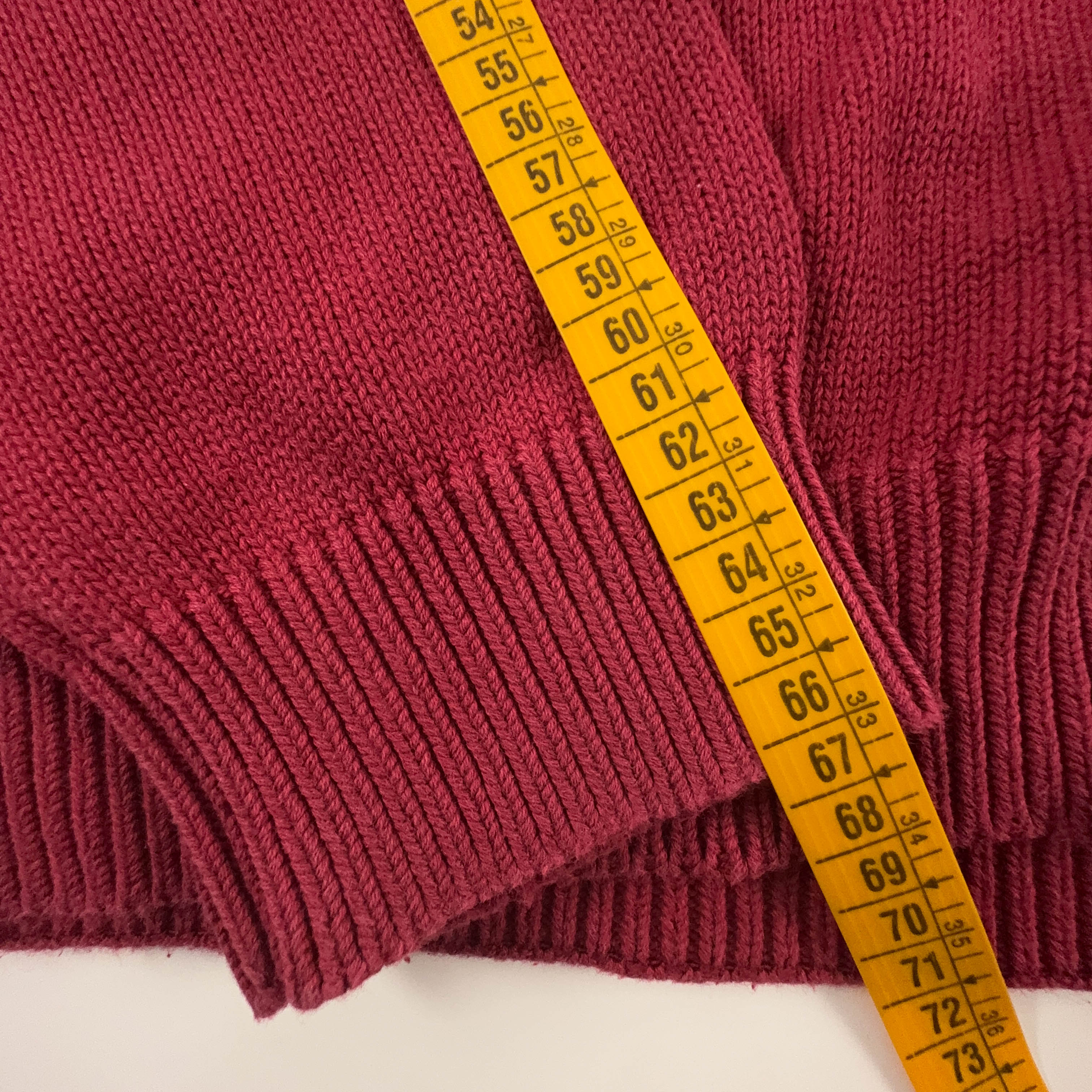 Maglione Tommy Hilfiger rosso a girocollo 100% cotone - Taglia L uomo