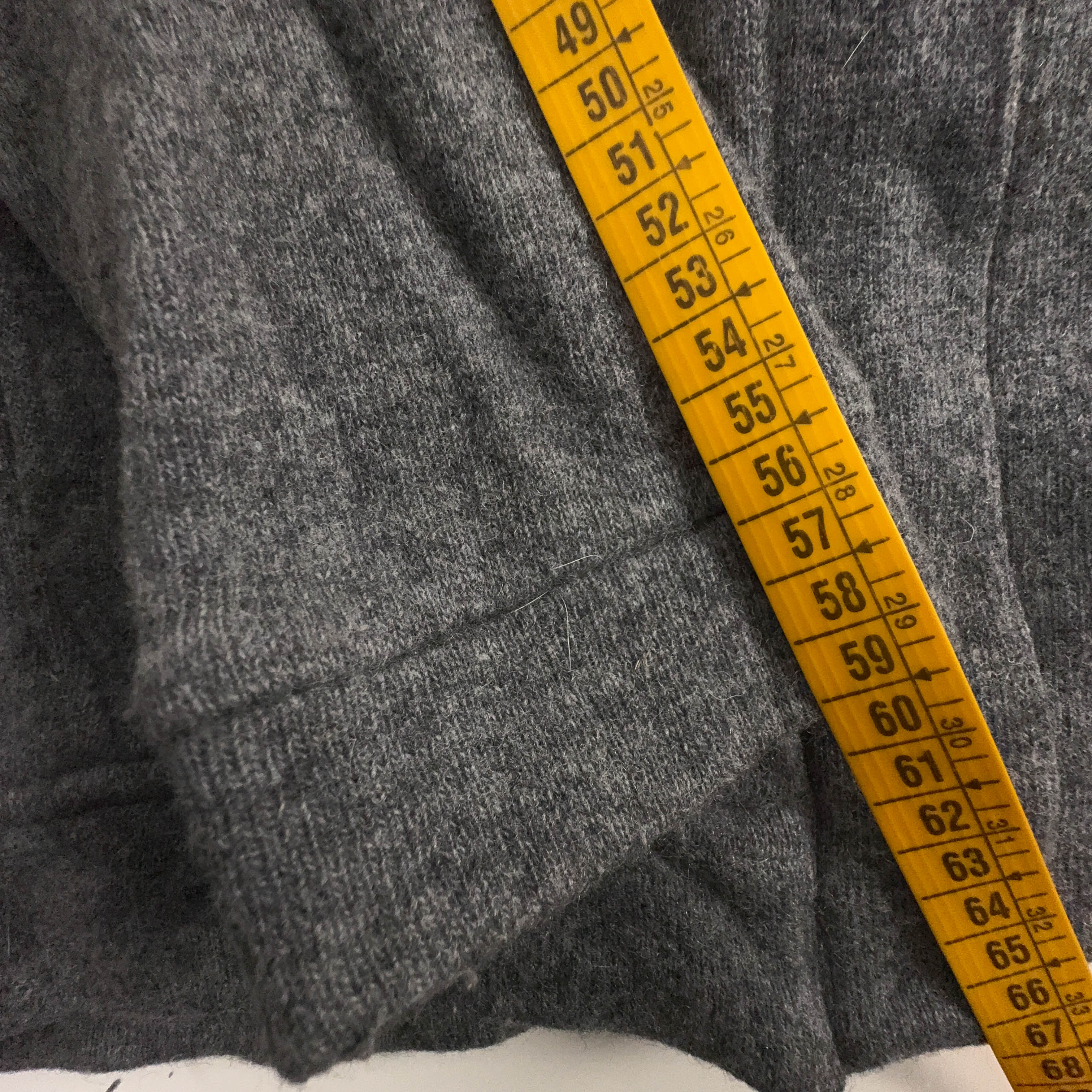 Maglione Woolrich grigio con zip cappuccio e bottoni 42% lana - Taglia S/M uomo
