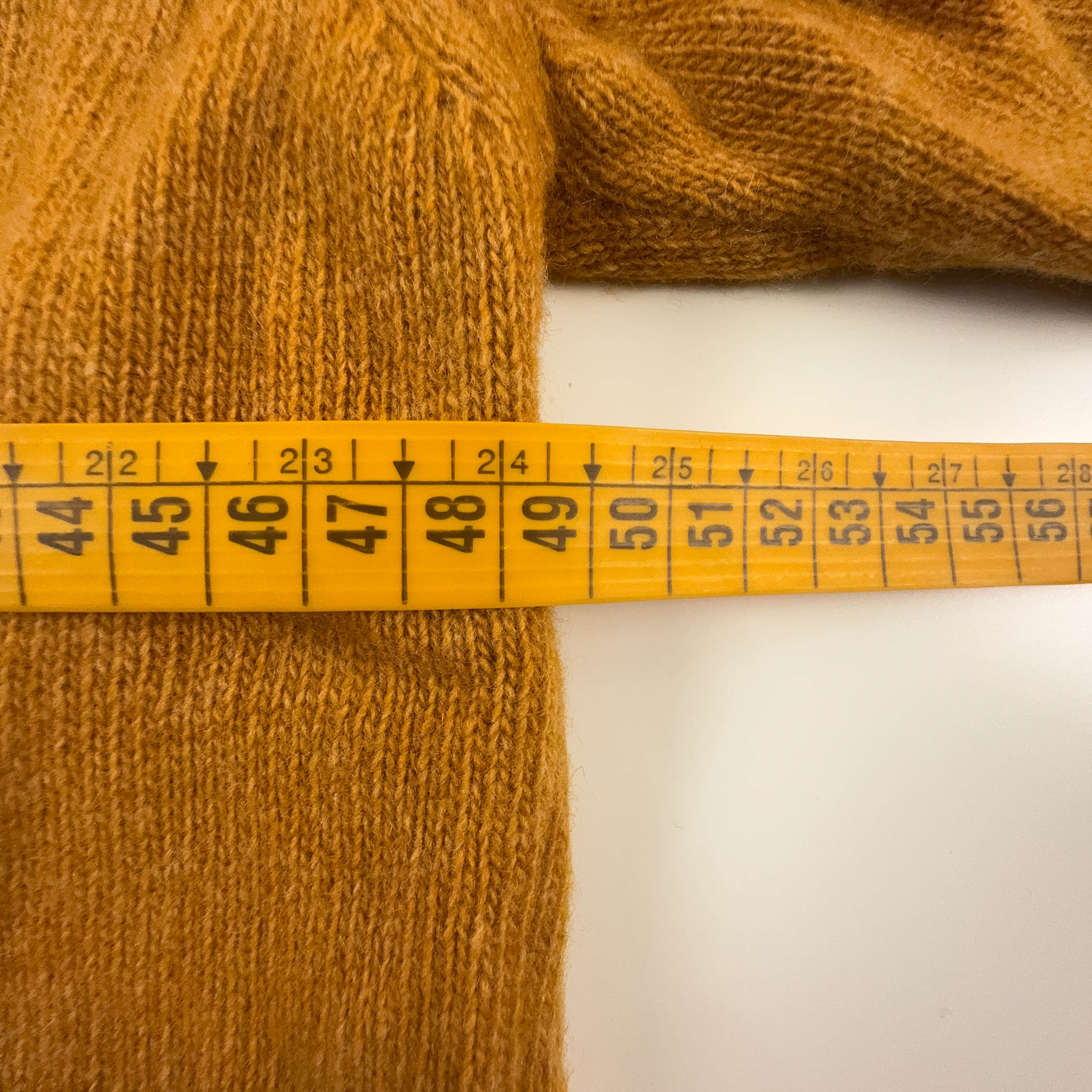 Maglione Sergio Tacchini giallo senape quarter zip 80% lana - Taglia M uomo