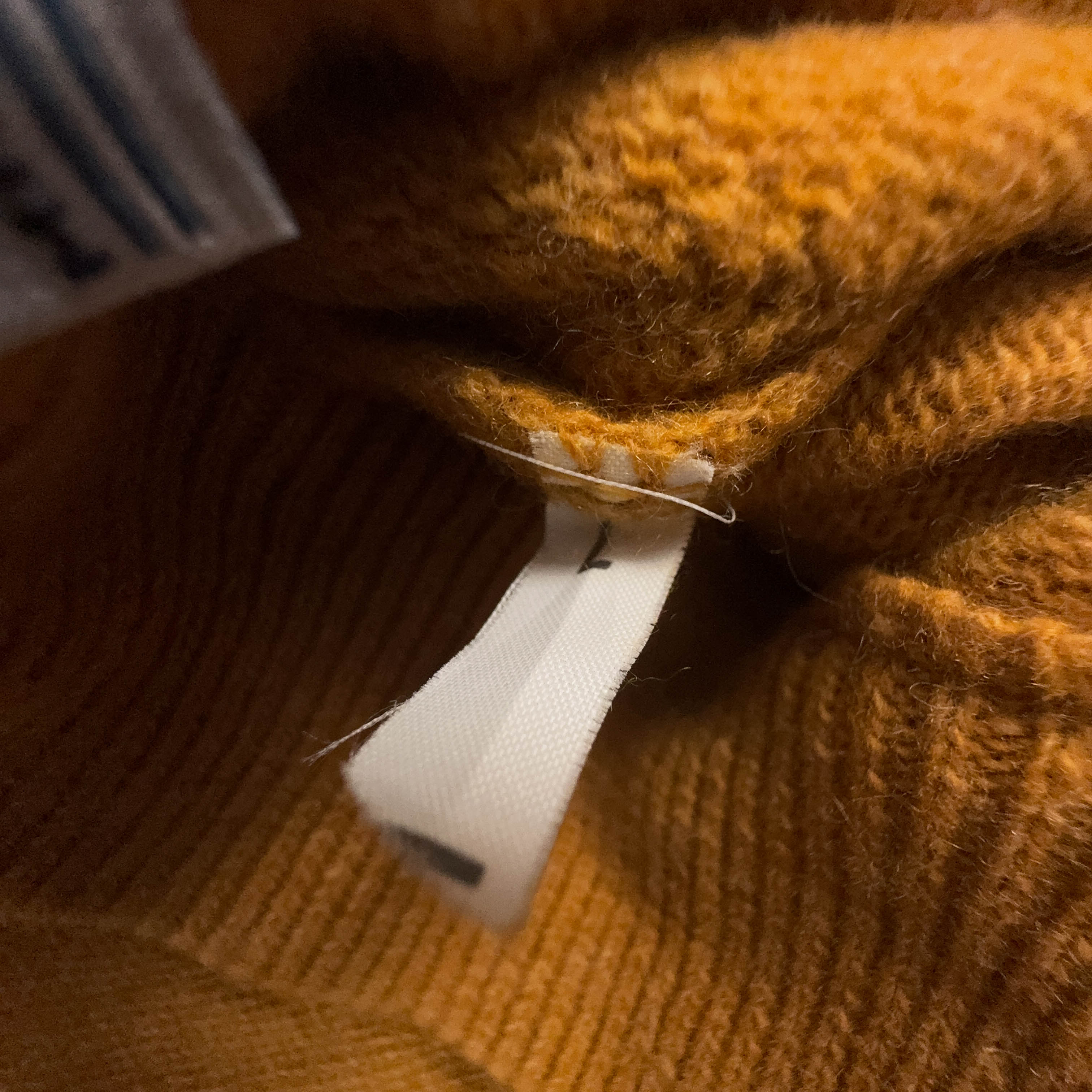 Maglione Sergio Tacchini giallo senape quarter zip 80% lana - Taglia M uomo