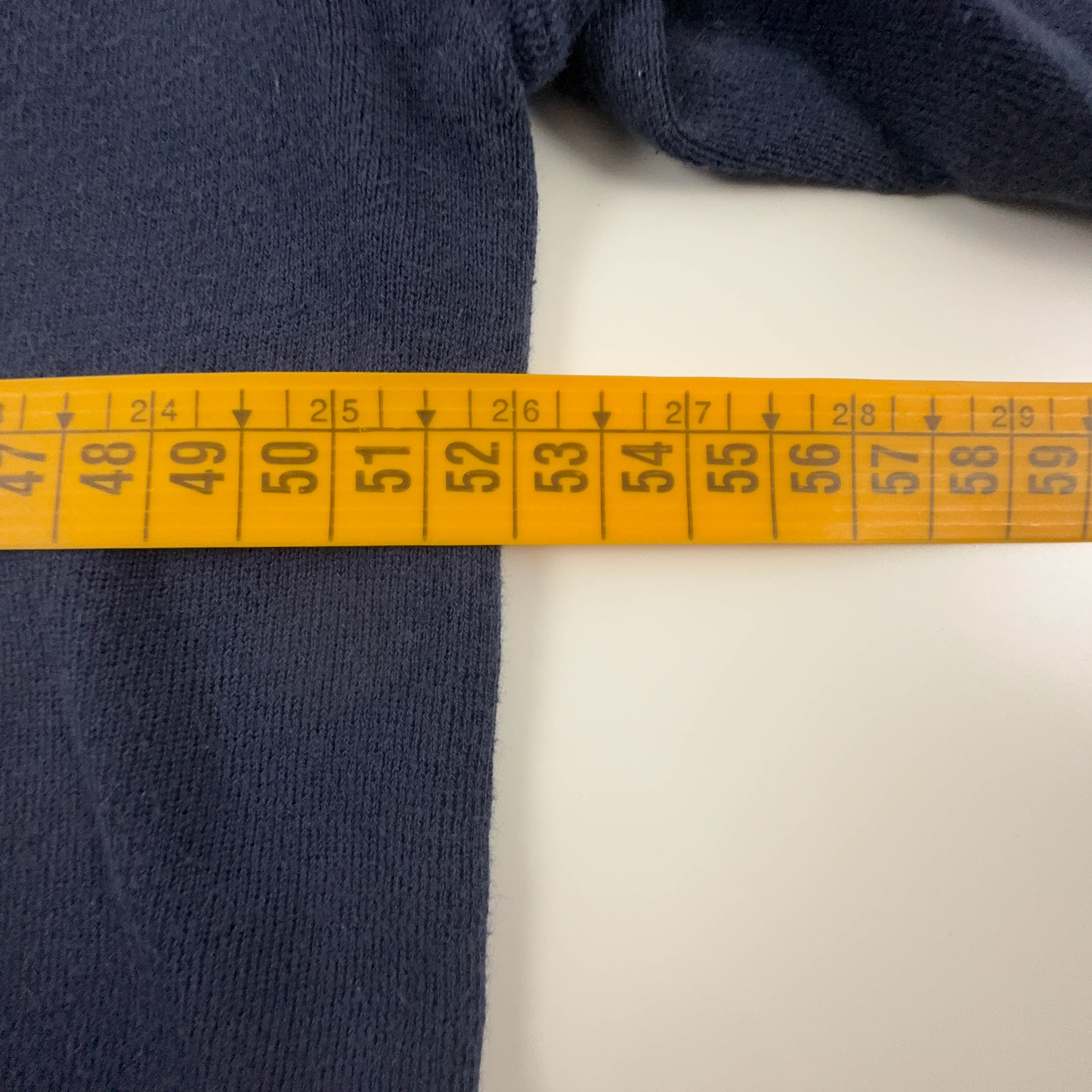 Maglione leggero Ralph Lauren blu scuro scollo a V 100% cotone - Taglia M uomo