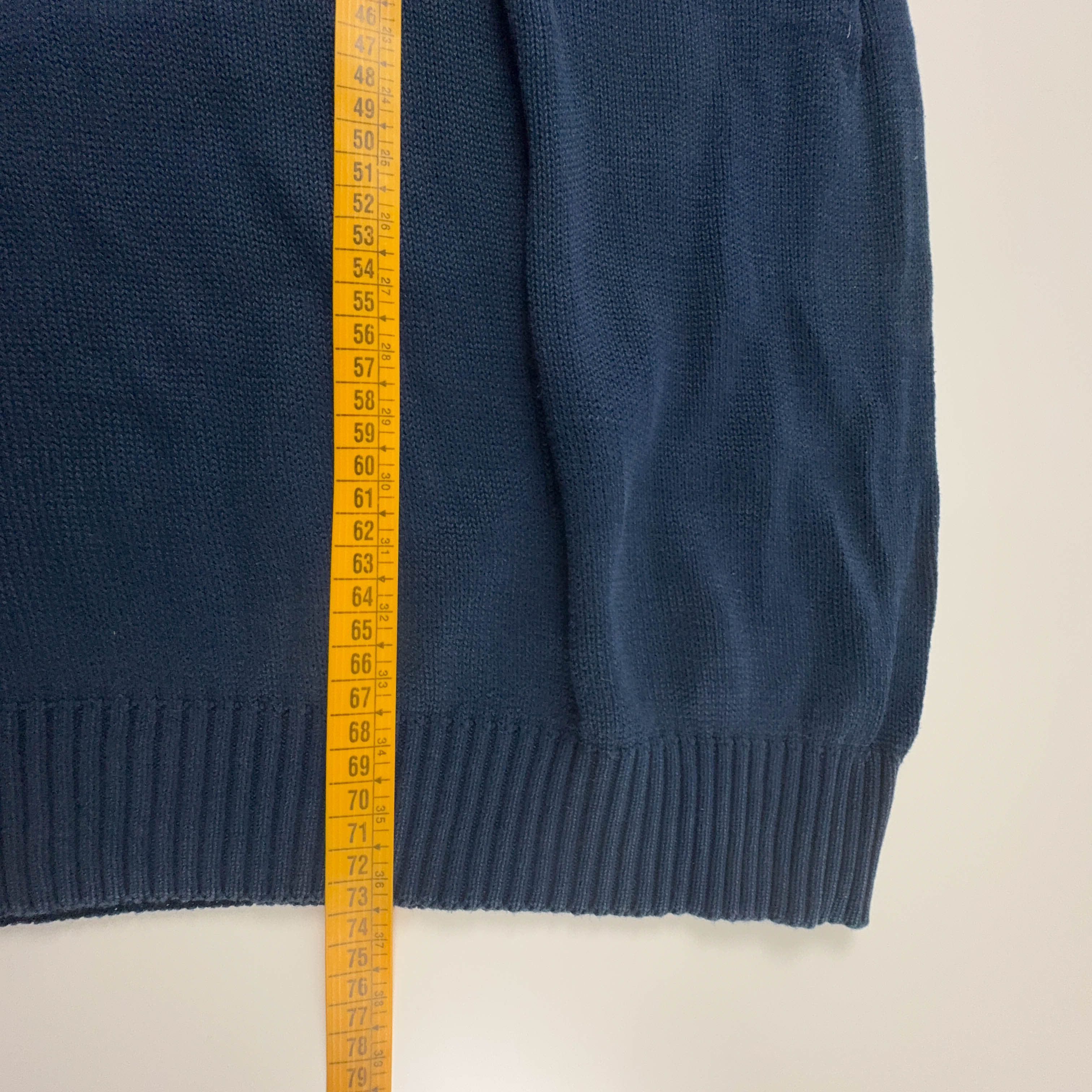 Gilet Lacoste blu scuro scollo a V 100% cotone - Taglia 6 uomo