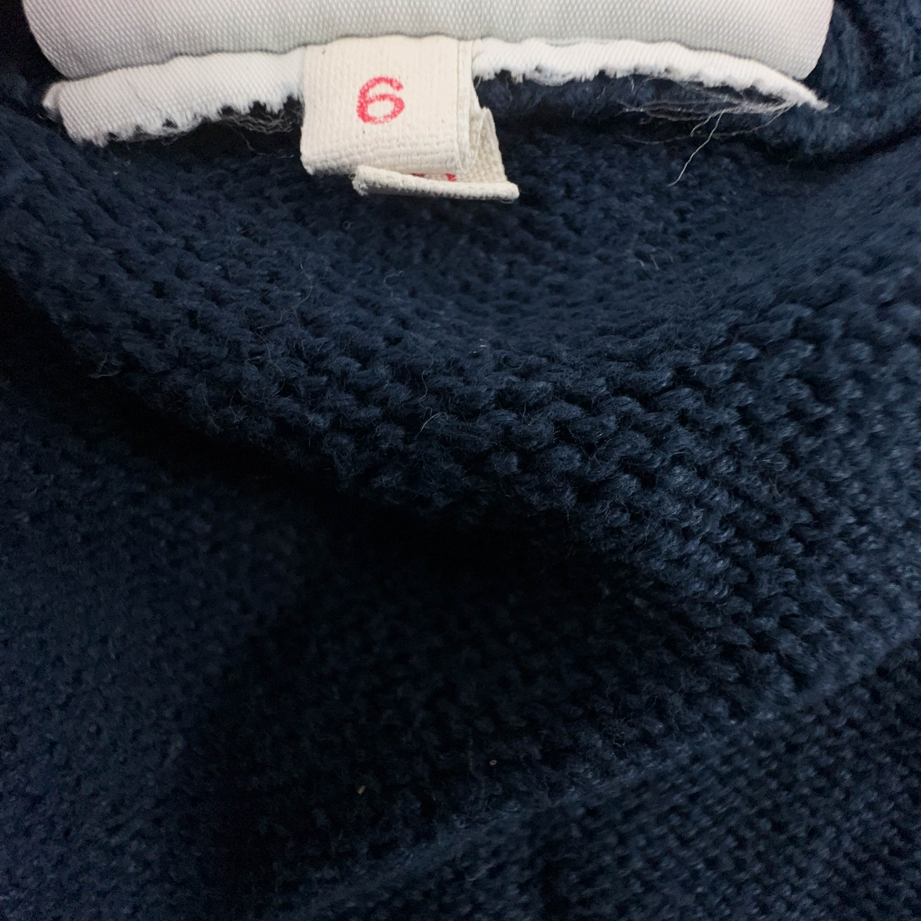 Gilet Lacoste blu scuro scollo a V 100% cotone - Taglia 6 uomo