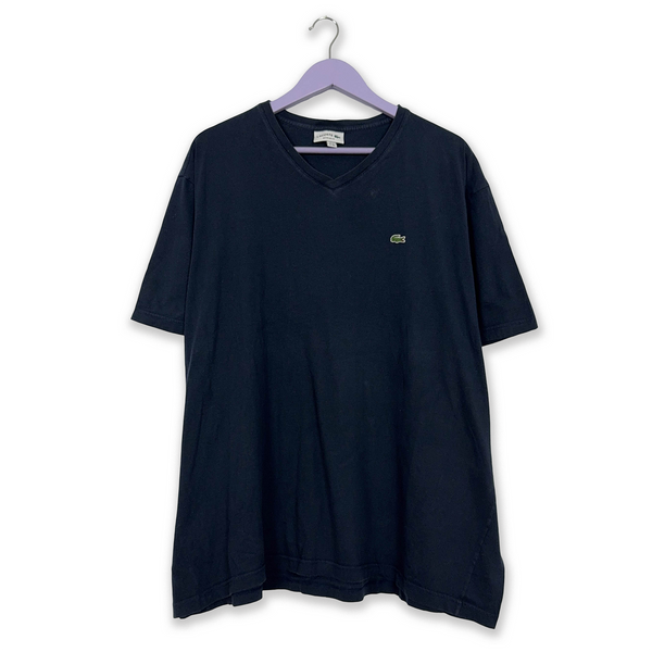 Lacoste Regular Fit Crew Neck Dark Blue T-Shirt - Men's Size 10