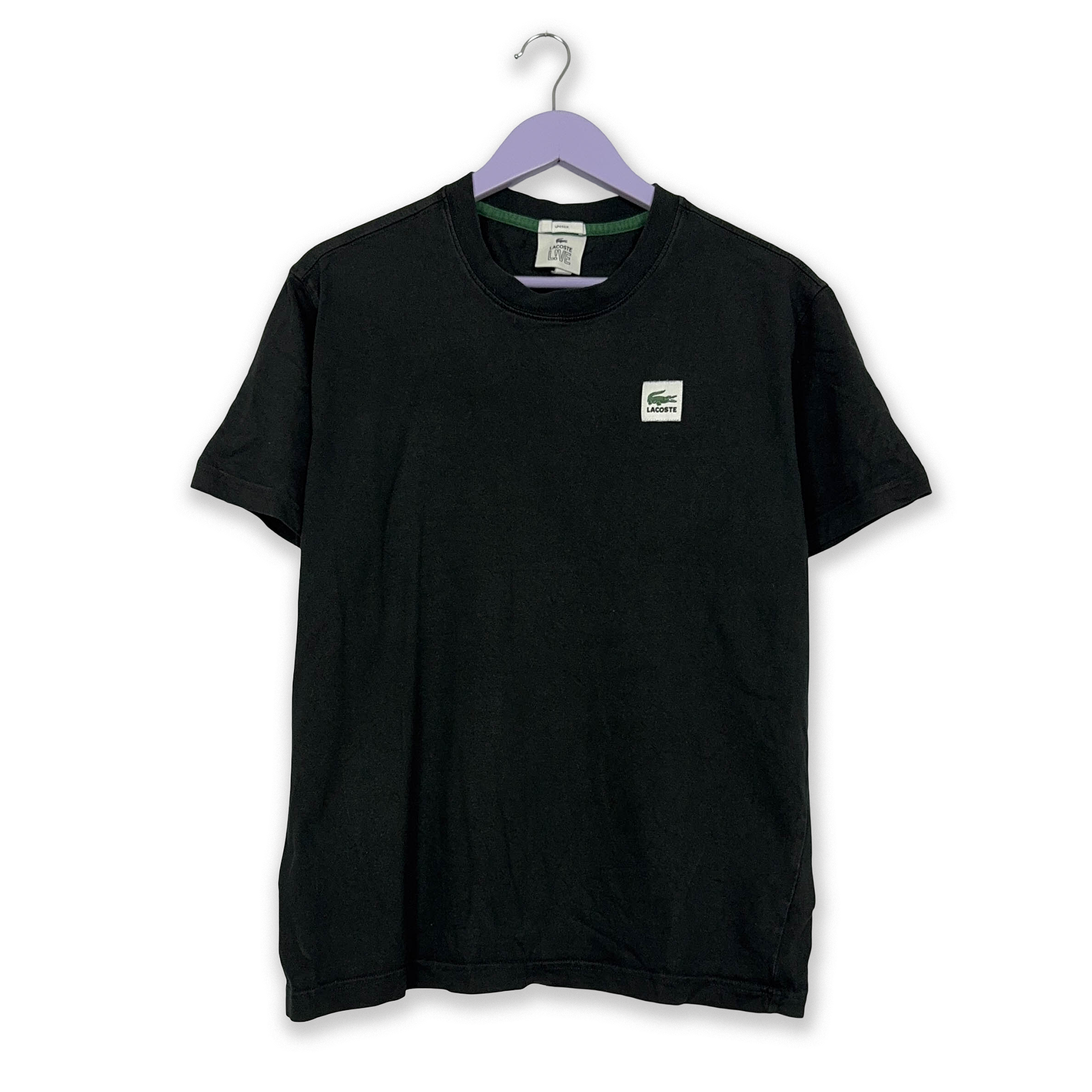 Lacoste Live Black Crew Neck T-Shirt - Men's Size M