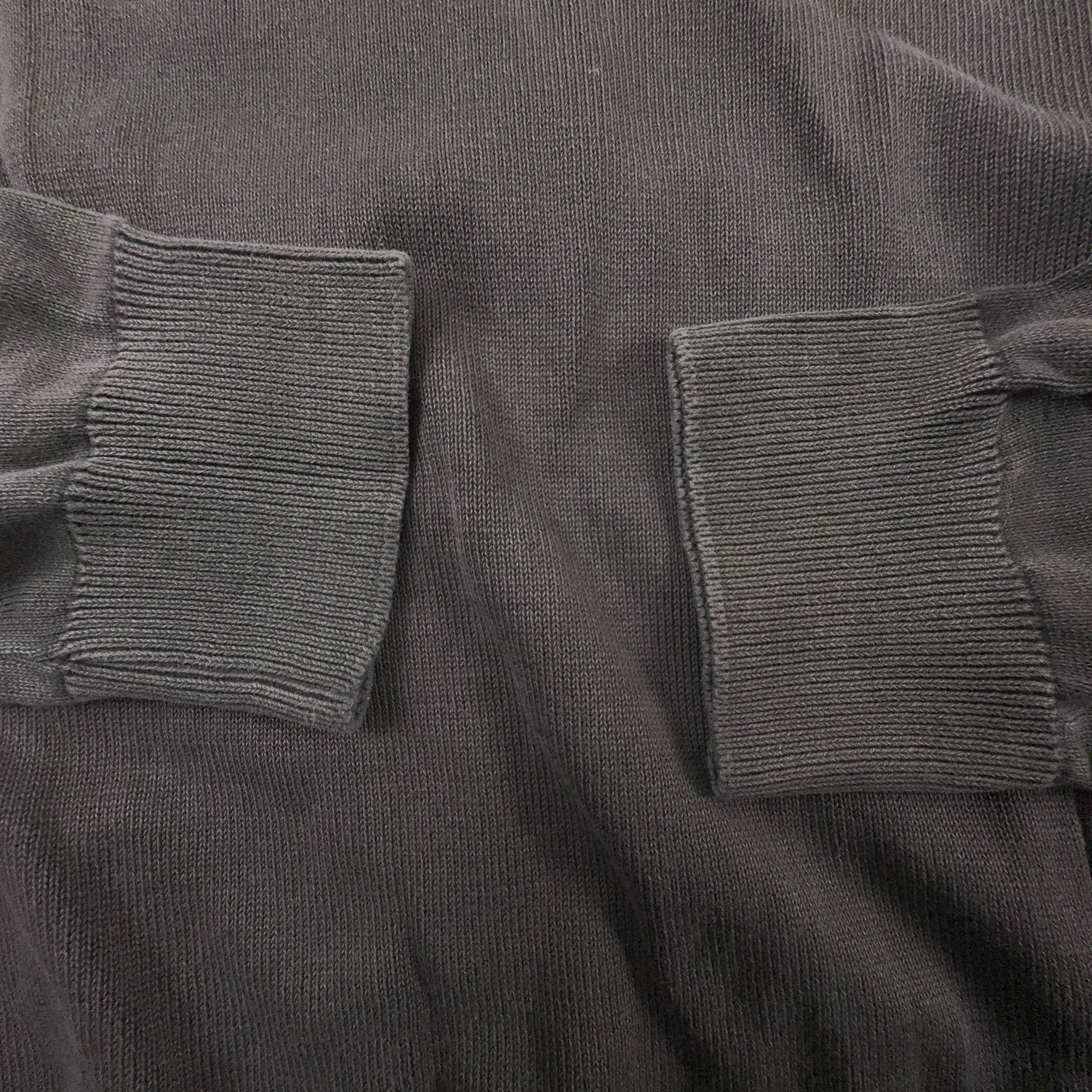 Maglione leggero Napapijri grigio scuro girocollo 100% cotone - Taglia S uomo