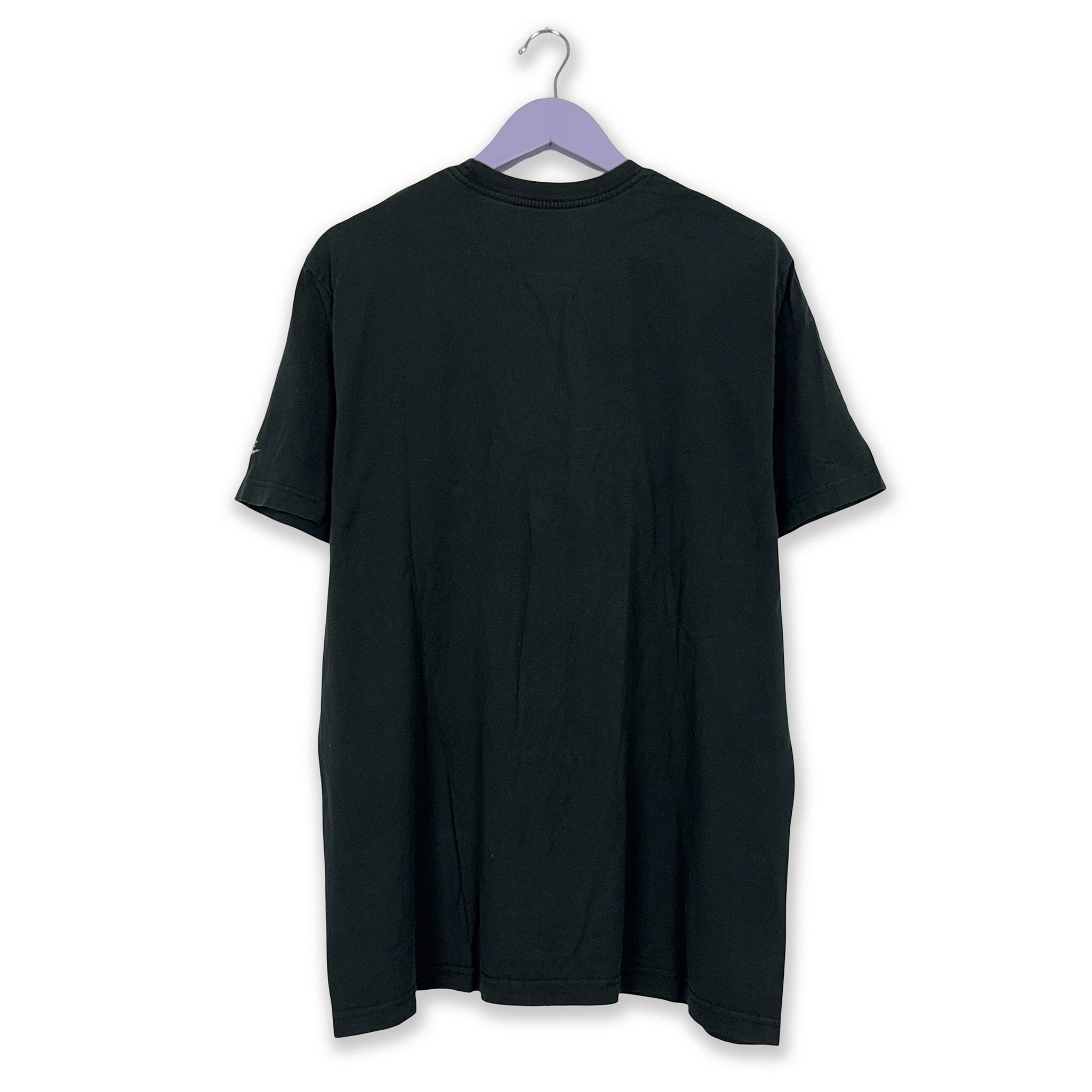 Nike Black Crew Neck Printed T-Shirt - Men's Size XL