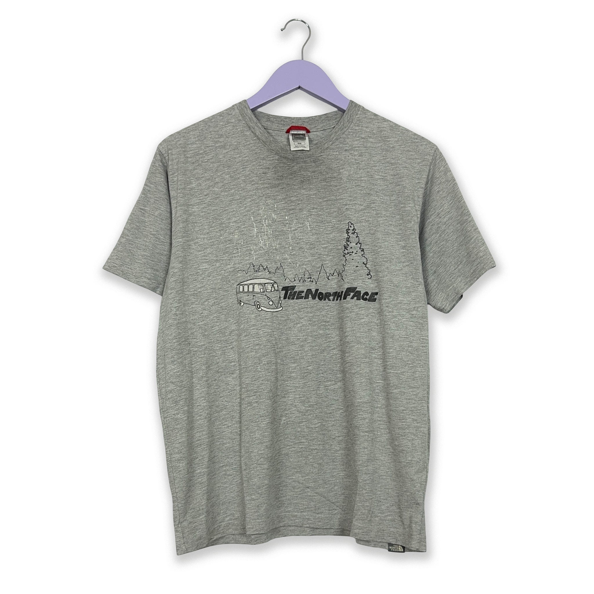 The North Face Grey Crew Neck Print T-Shirt - Men's Size M