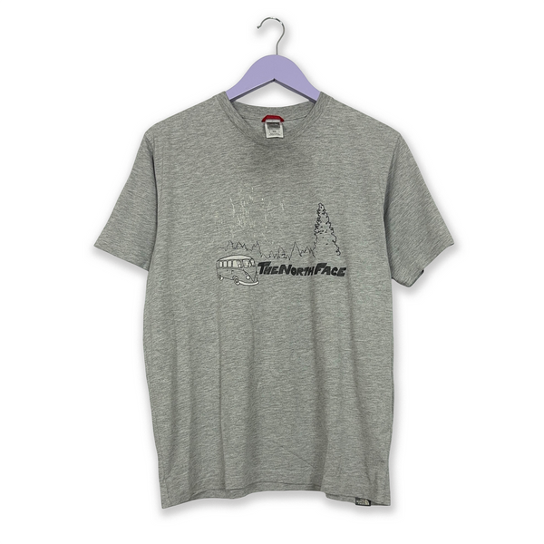 The North Face Grey Crew Neck Print T-Shirt - Men's Size M