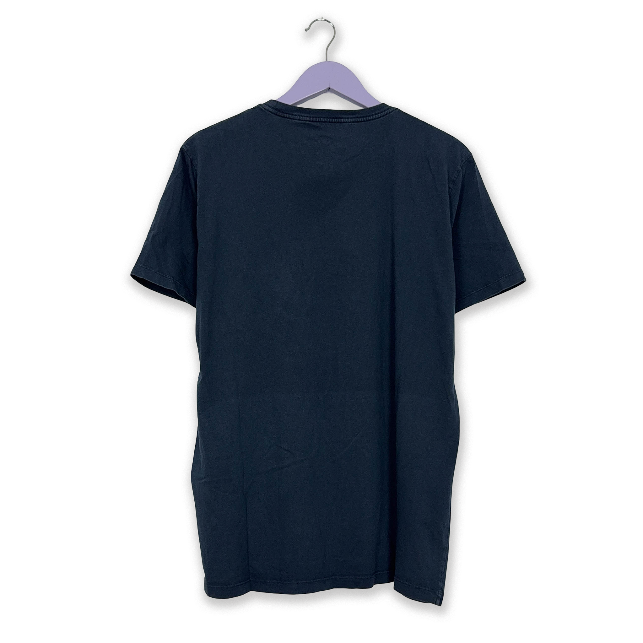 Napapijri Dark Blue Crew Neck Logo T-Shirt - Men's Size L/XL