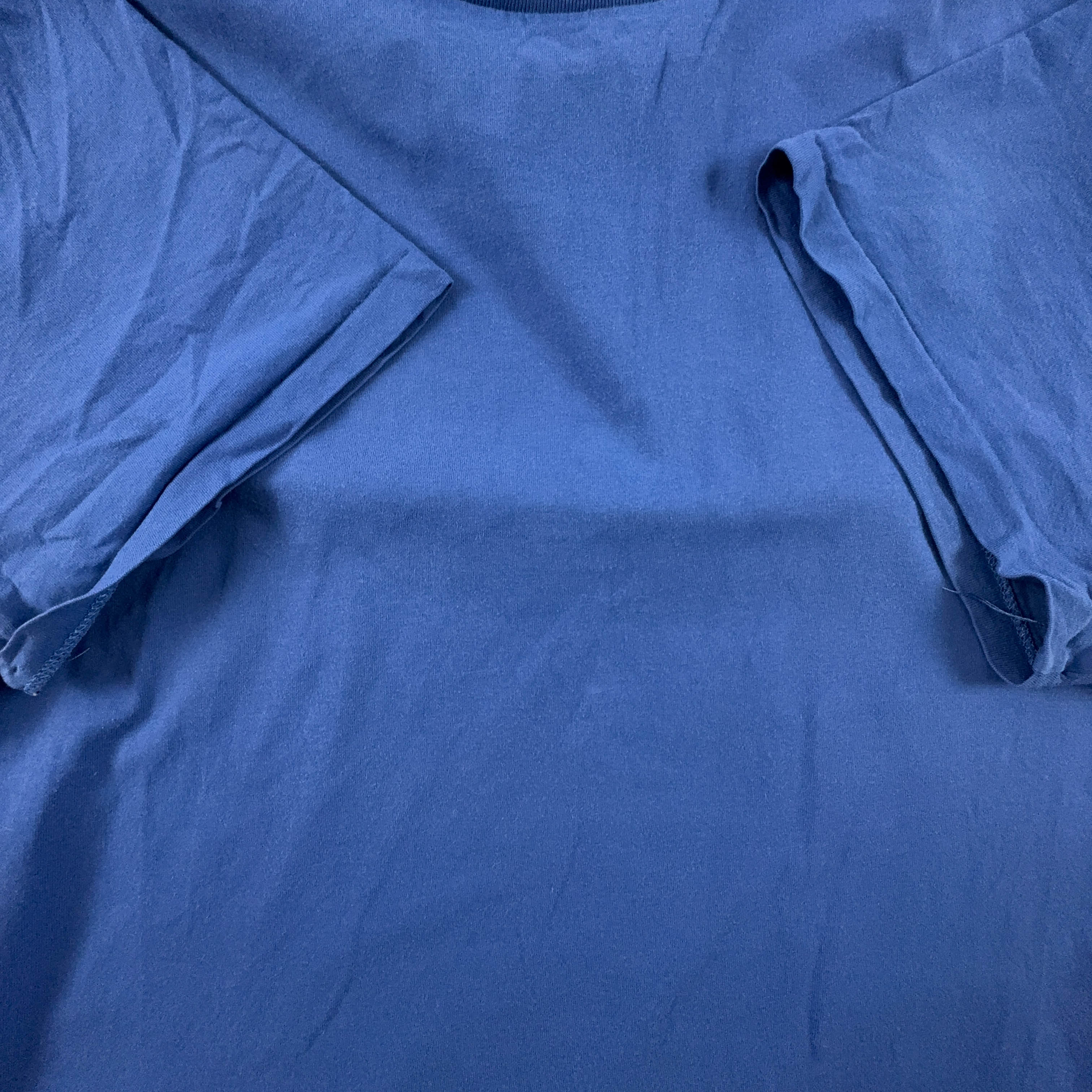 Ralph Lauren Solid Blue Crew Neck T-Shirt - Size XL 190 Men's