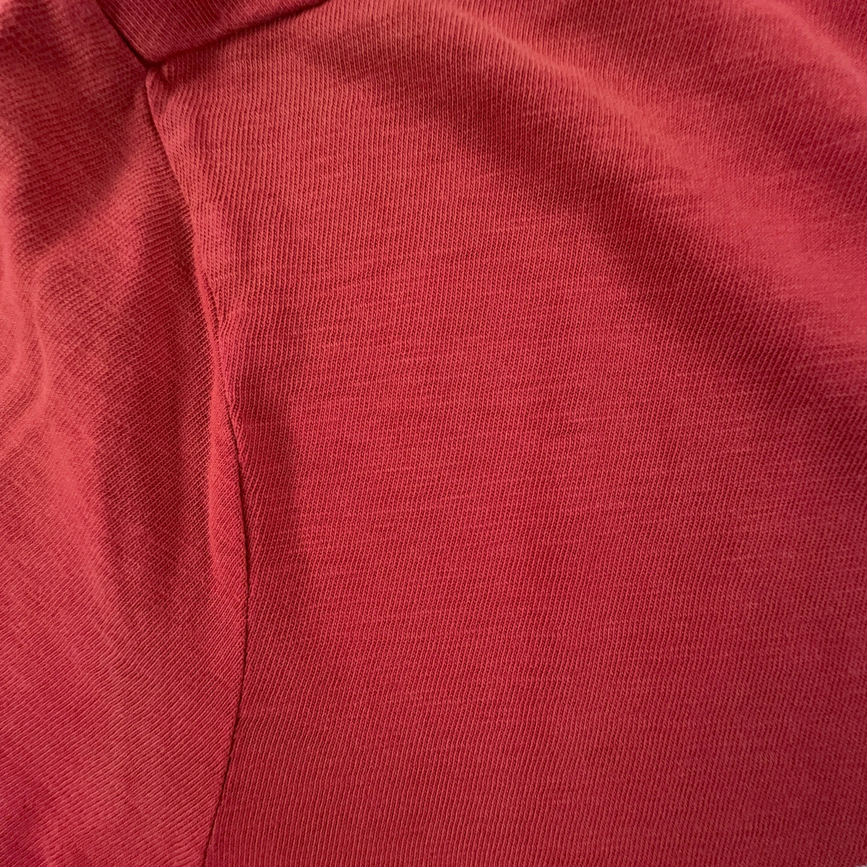 Ralph Lauren Red Crew Neck Custom Slim Fit Printed T-Shirt - Men's Size Medium