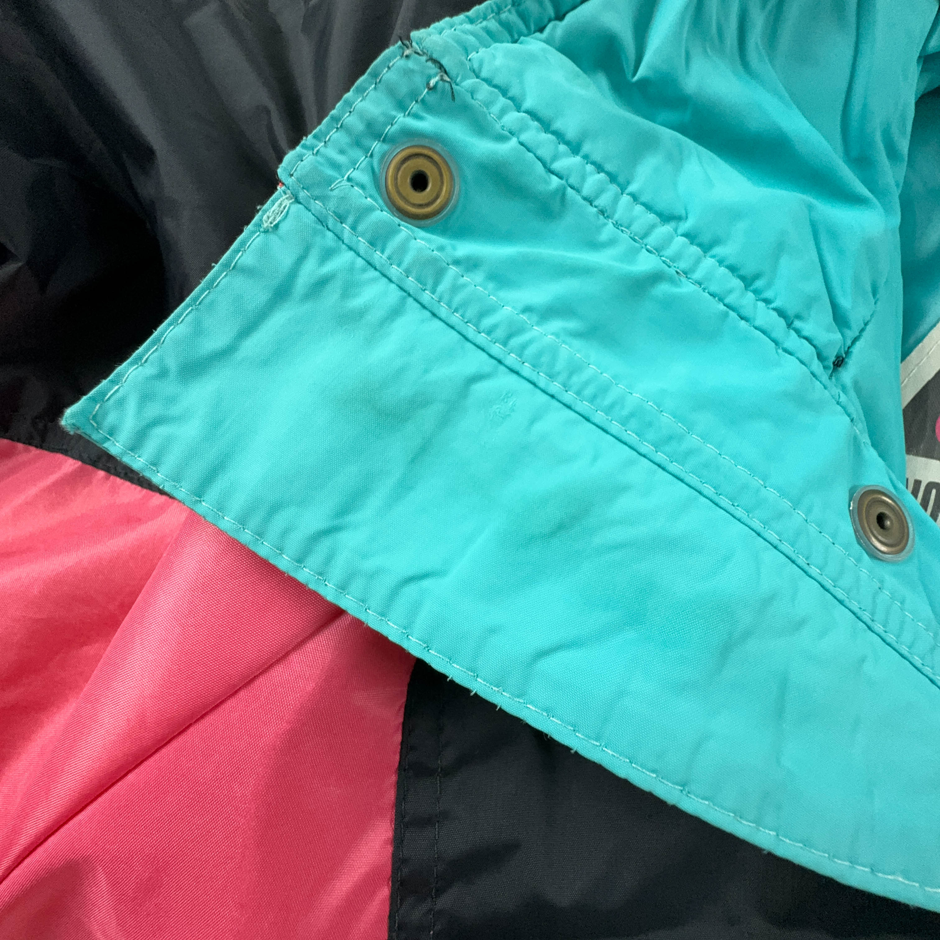 Giacca da Sci/Snowboard 0'Neill Vintage nera e rosa con logo stampato - Taglia M uomo