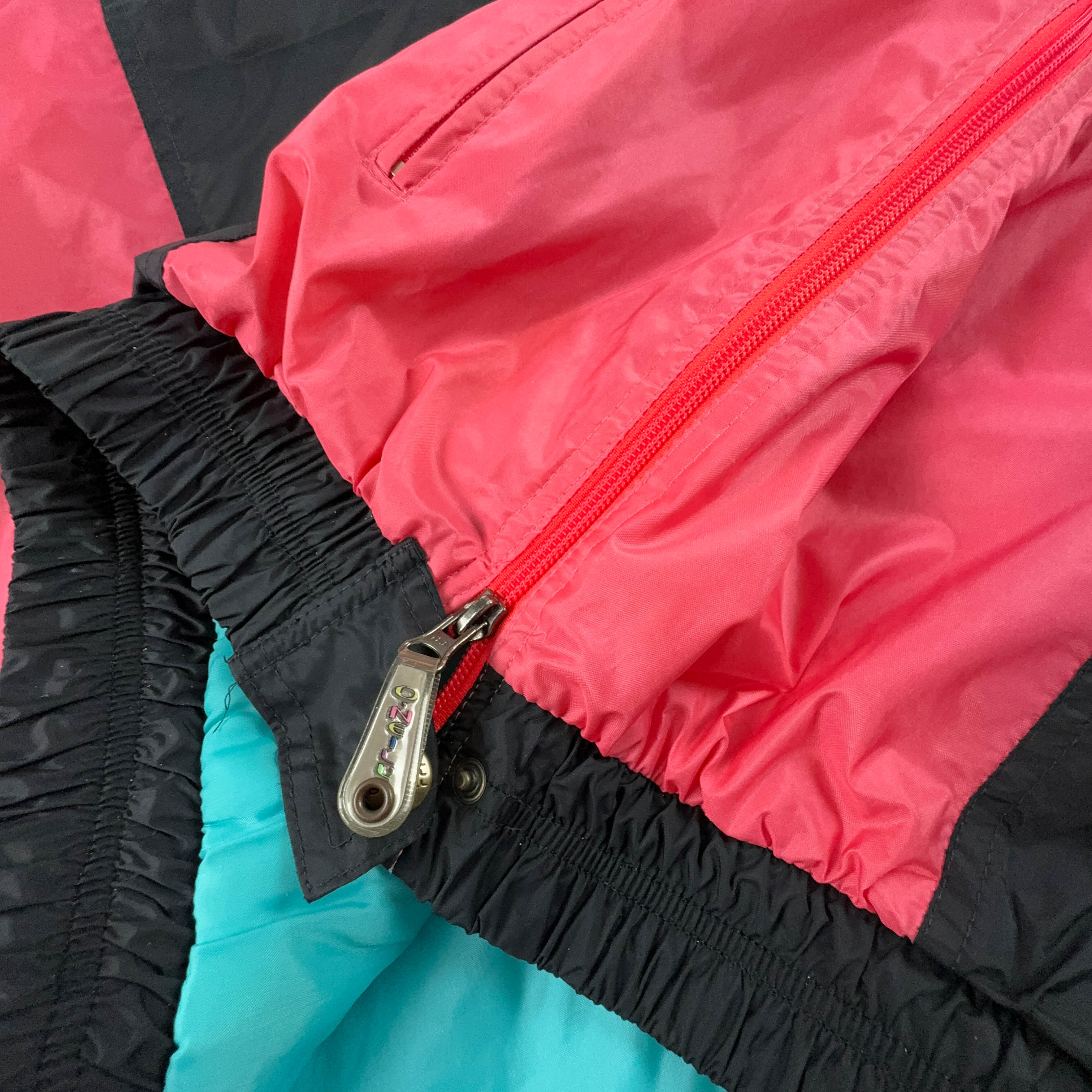 Giacca da Sci/Snowboard 0'Neill Vintage nera e rosa con logo stampato - Taglia M uomo