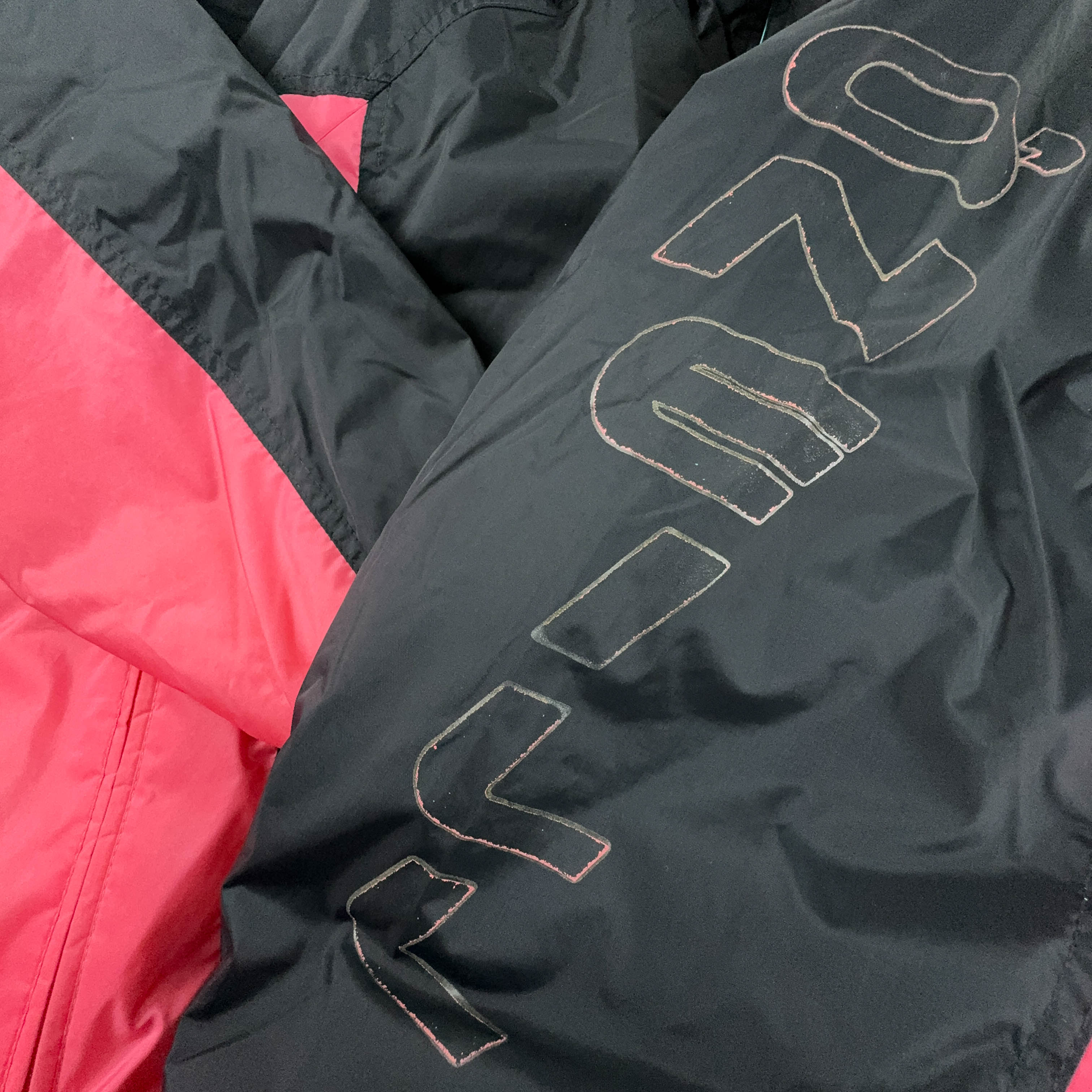 Giacca da Sci/Snowboard 0'Neill Vintage nera e rosa con logo stampato - Taglia M uomo