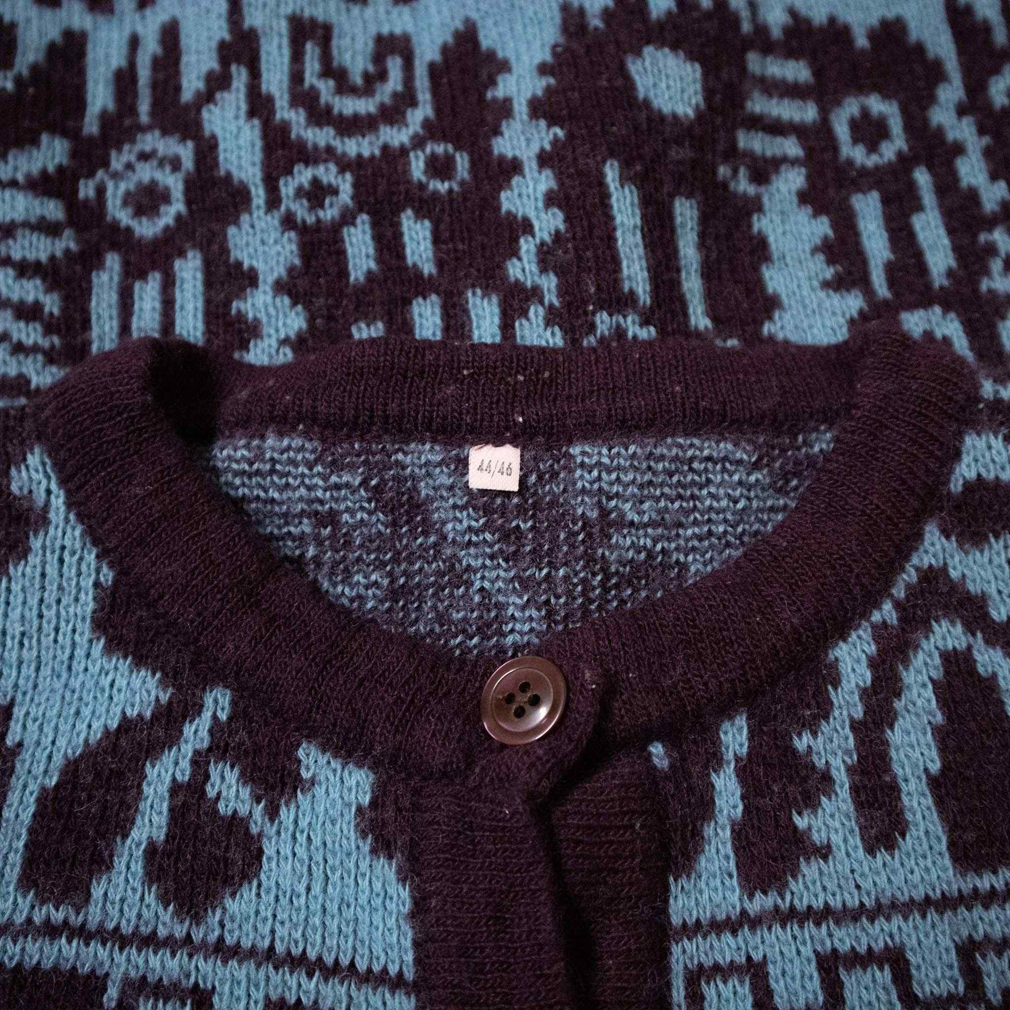 Cardigan Vintage 50% lana - Taglia XL