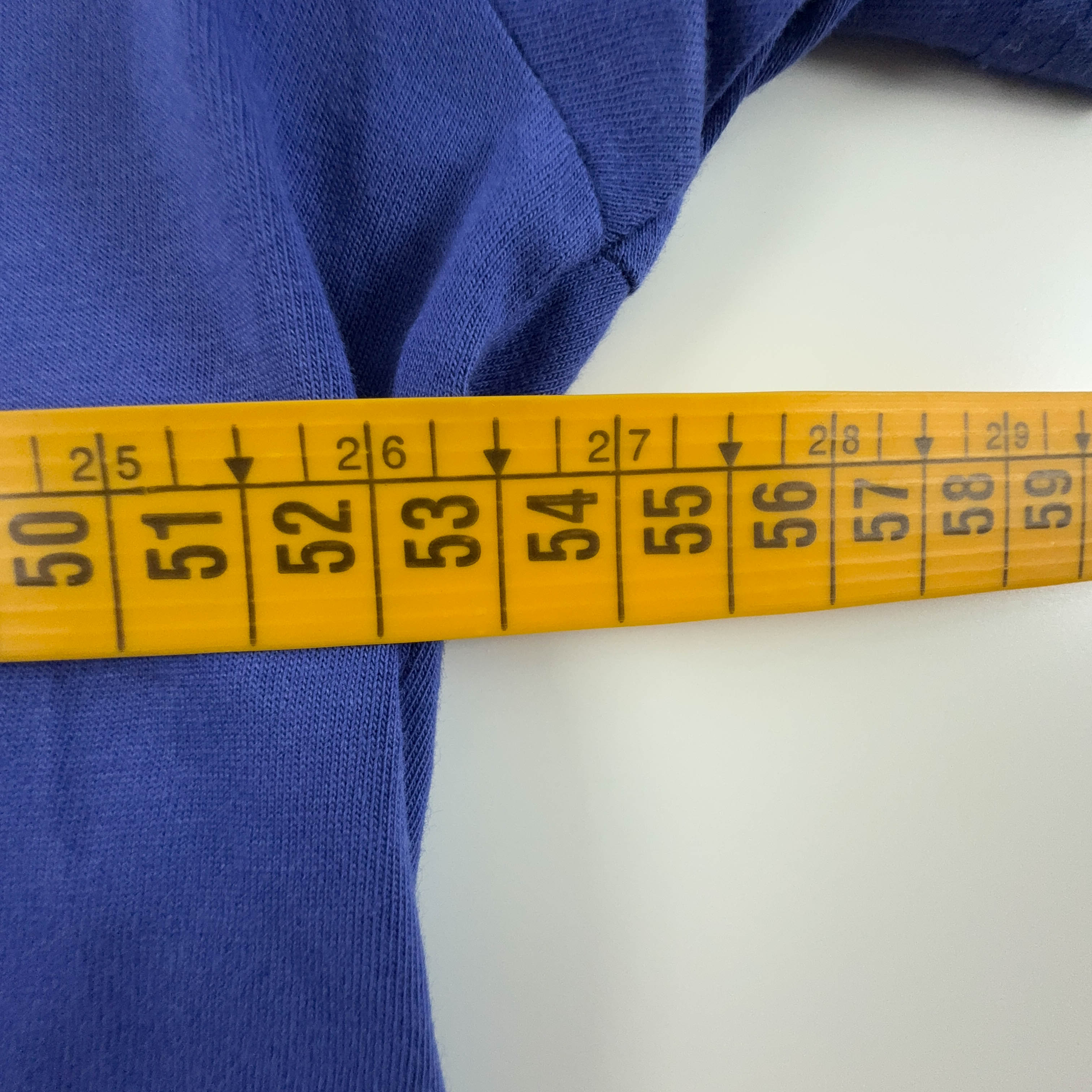 Alpha Industries Blue Crew Neck T-Shirt with Printed Logo - Men's Size L