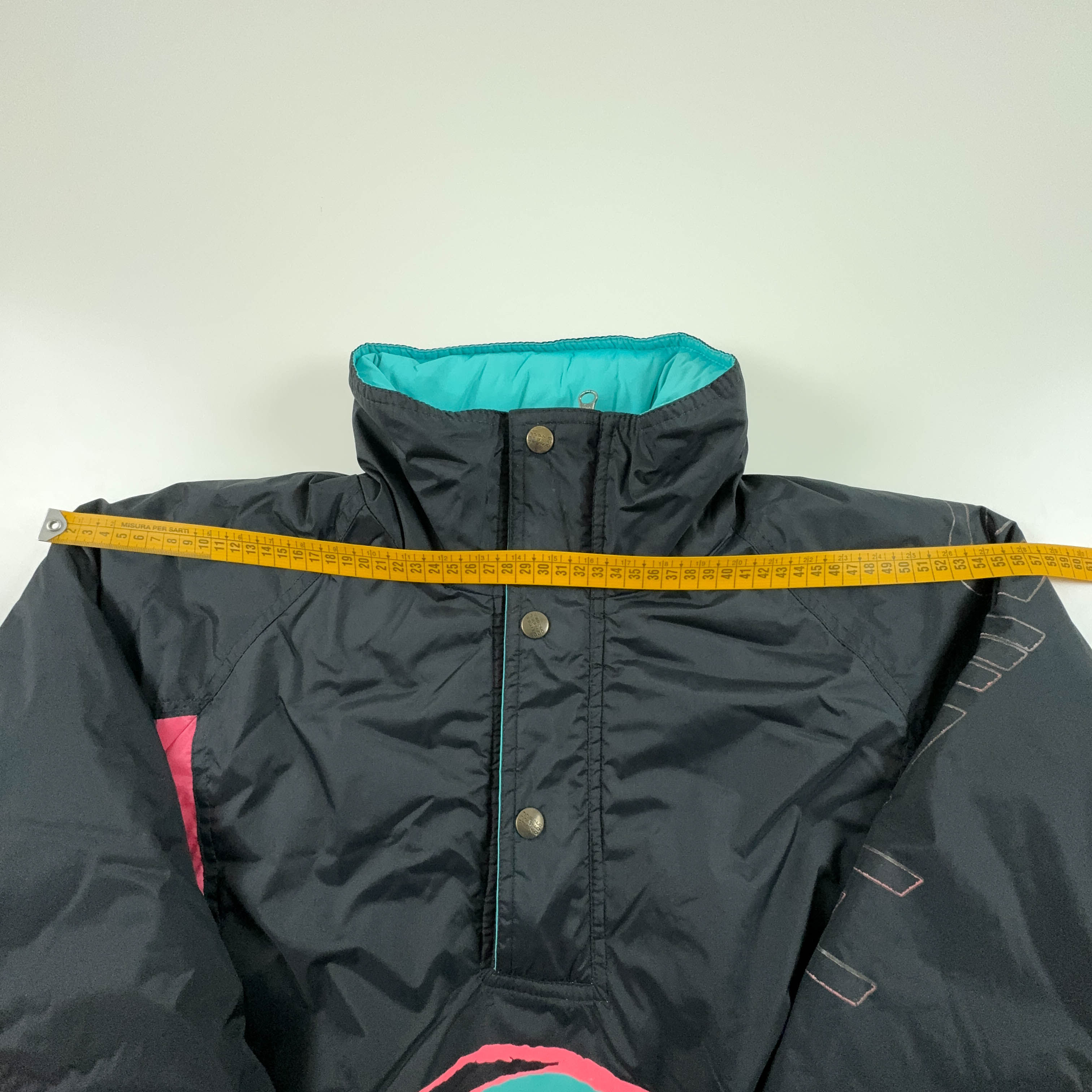 Giacca da Sci/Snowboard 0'Neill Vintage nera e rosa con logo stampato - Taglia M uomo