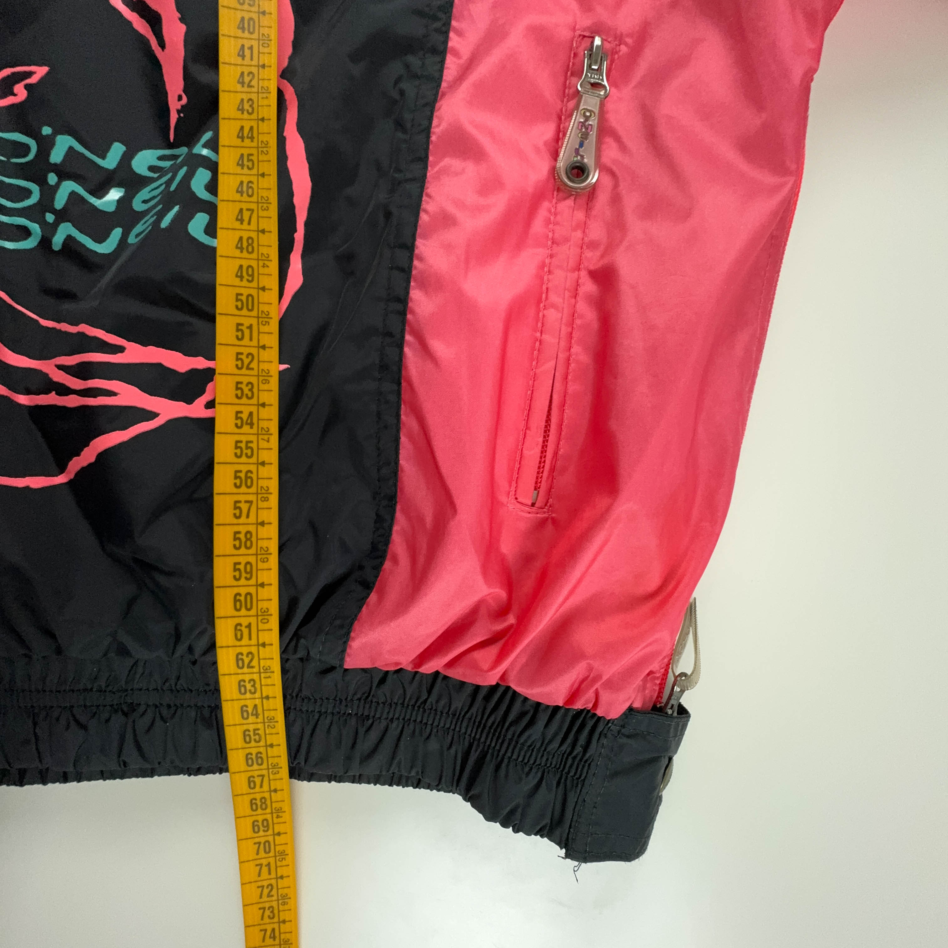 Giacca da Sci/Snowboard 0'Neill Vintage nera e rosa con logo stampato - Taglia M uomo