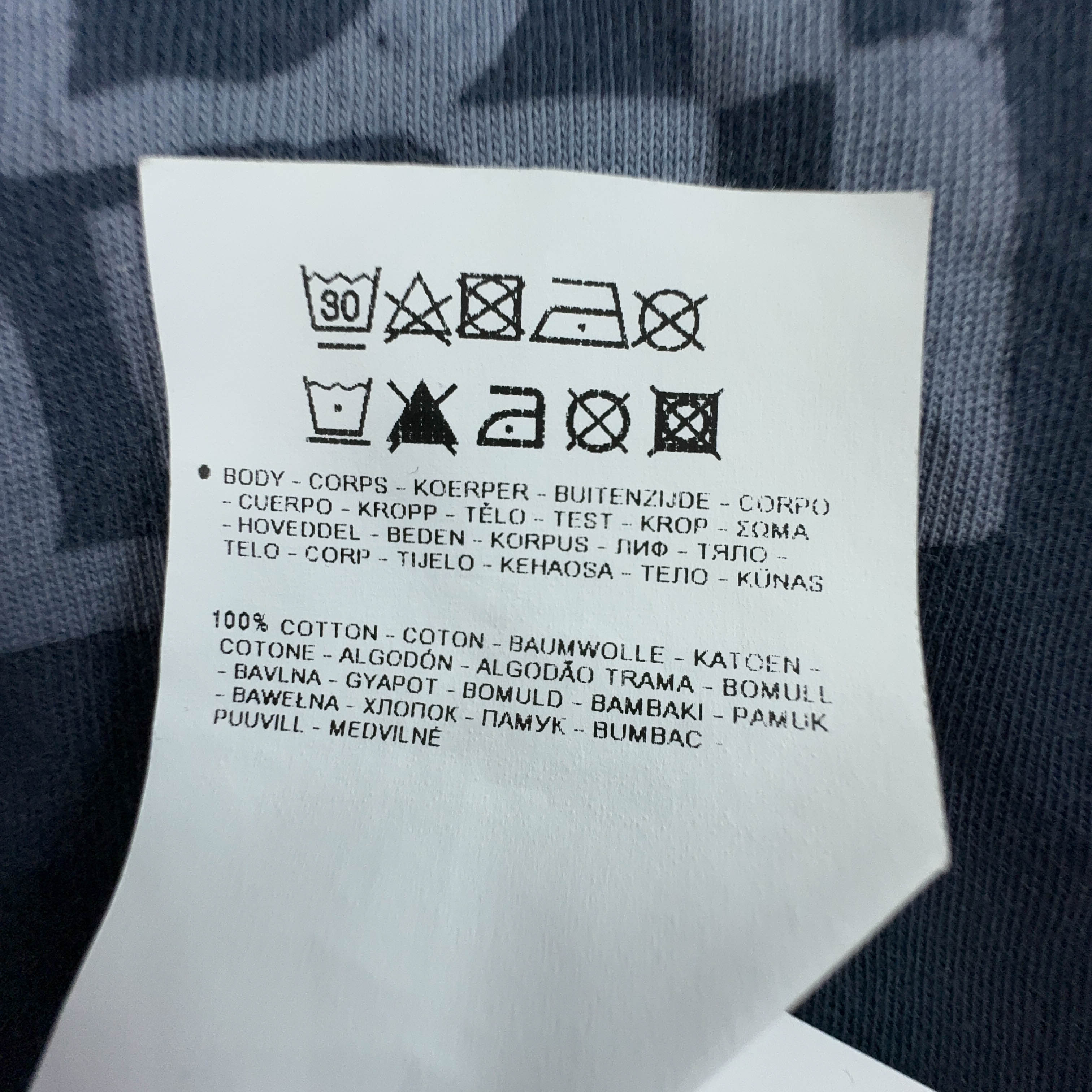 Napapijri Dark Blue Crew Neck Logo T-Shirt - Men's Size L/XL