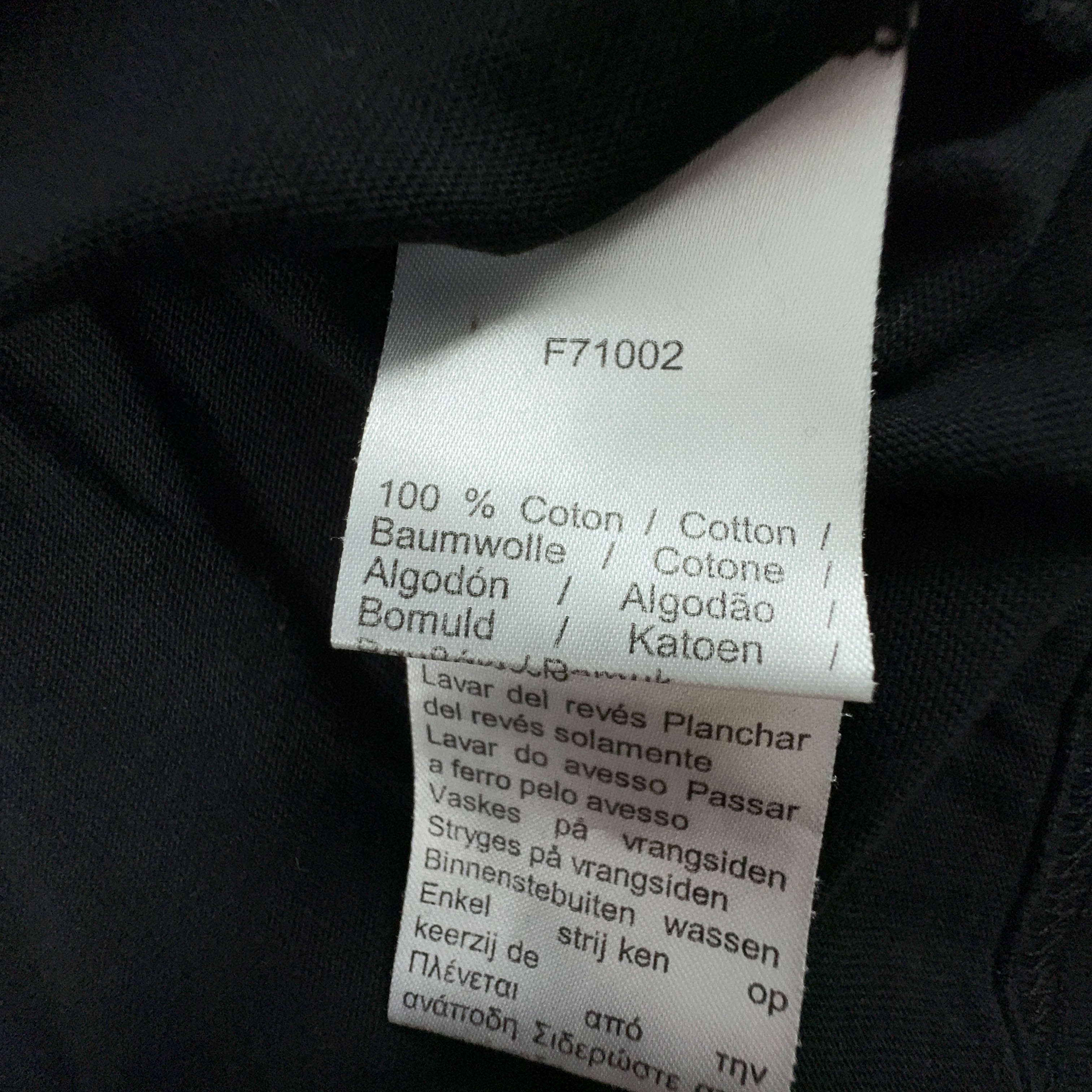 Lacoste black T-shirt with printed logo, regular fit, crew neck - Size 5 L men's