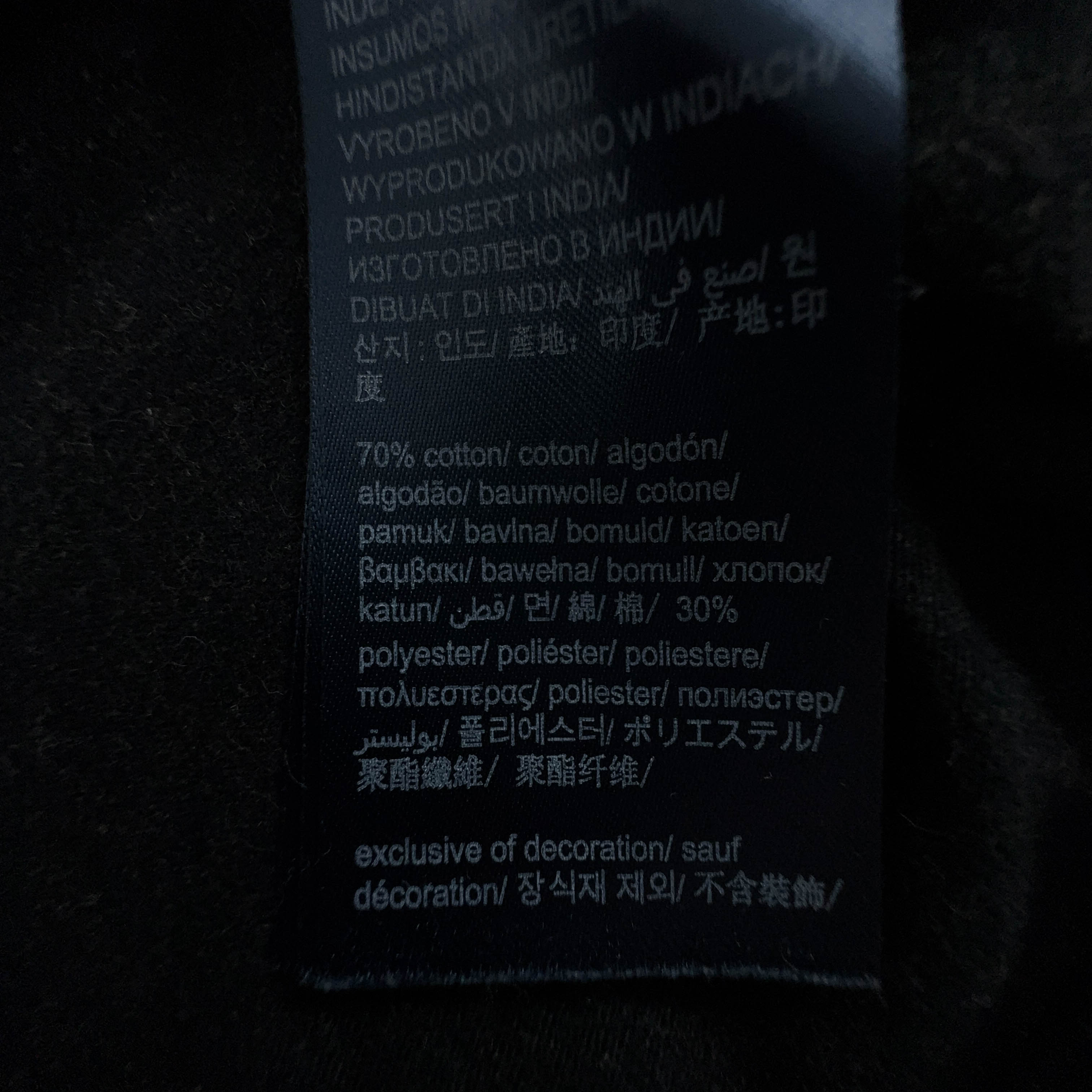 Tommy Hilfiger Black Crew Neck Print T-Shirt - Men's Size L/XL