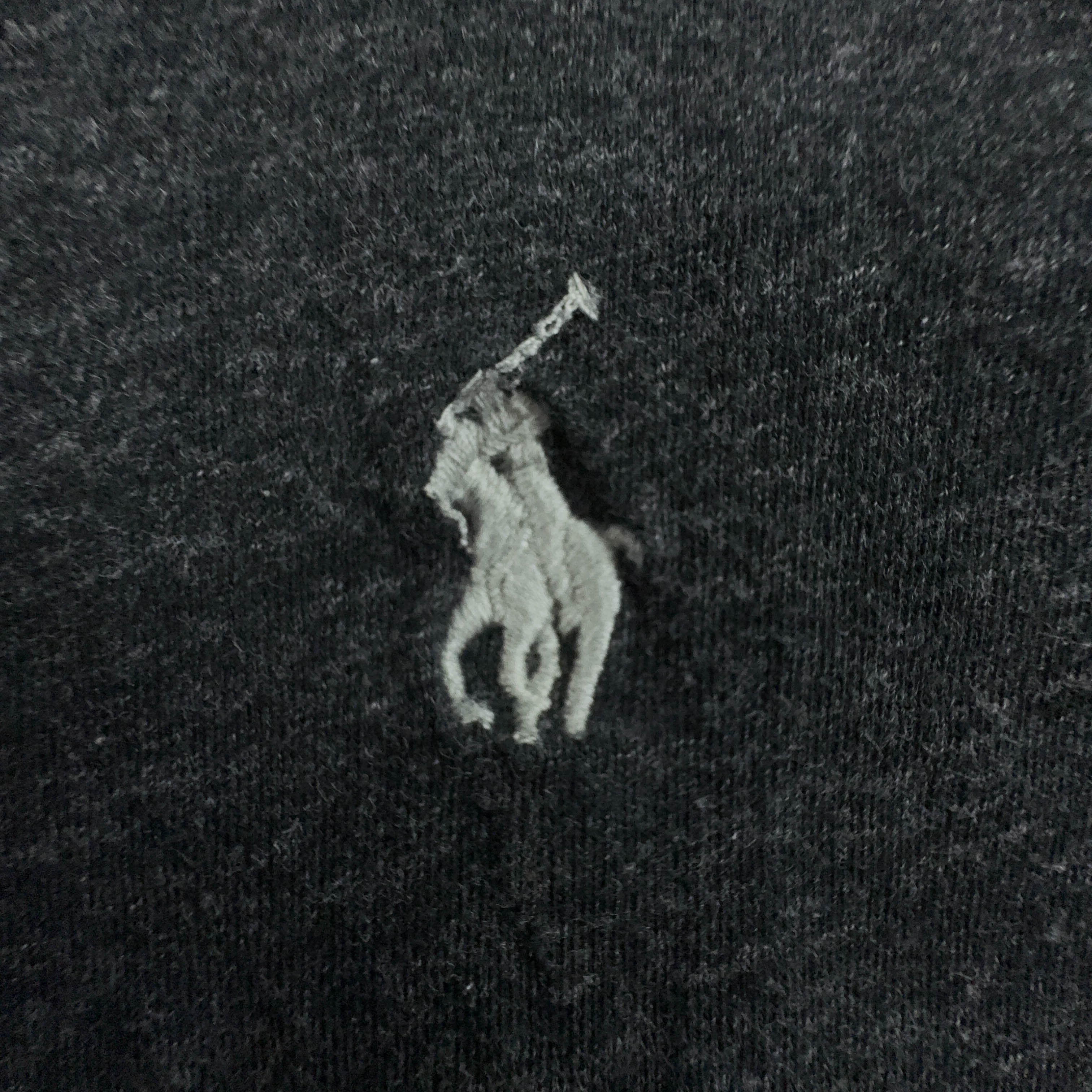 Ralph Lauren Dark Gray Solid Crew Neck Custom Slim Fit T-Shirt - Size M