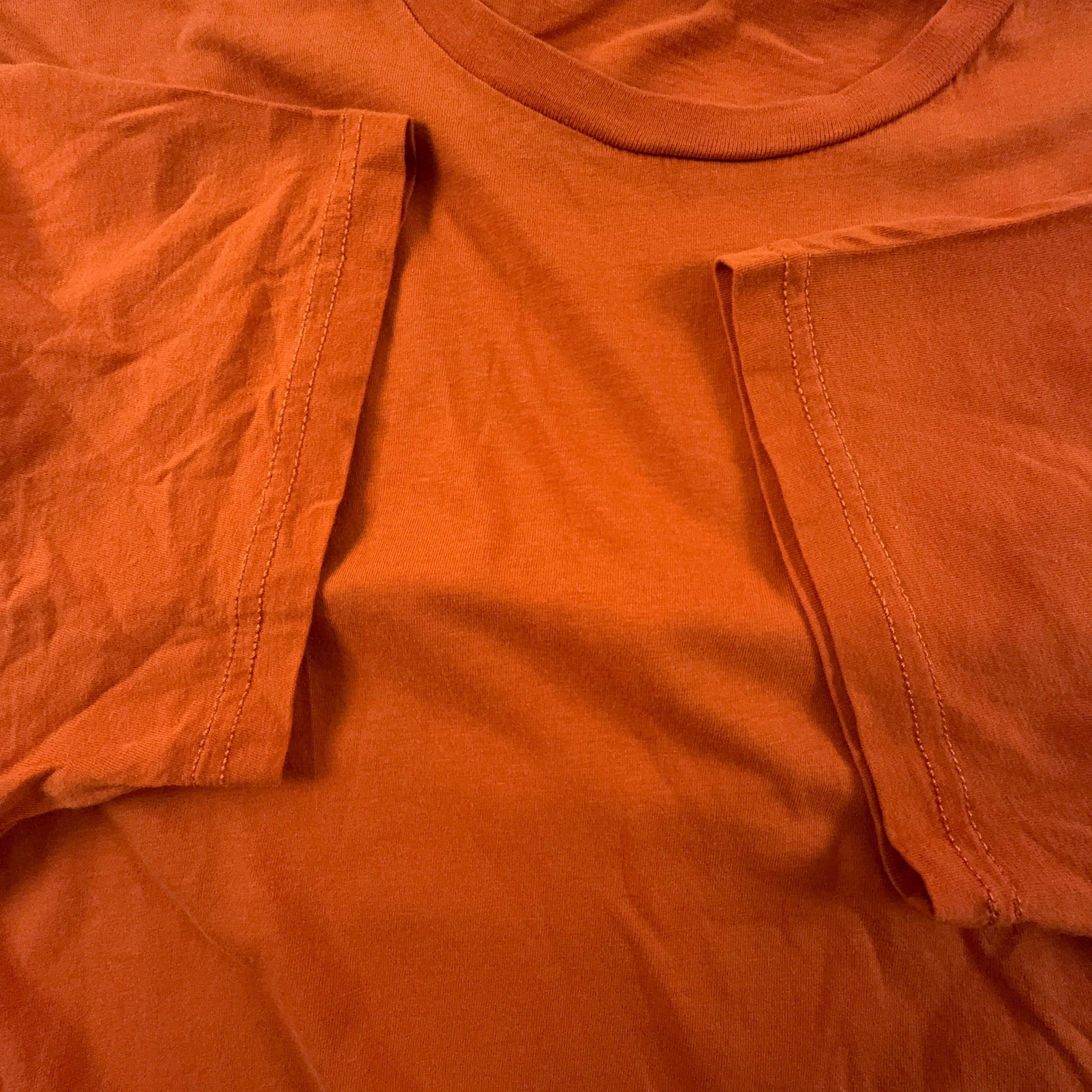 Napapijri Orange Crew Neck T-Shirt - Men's Size XL