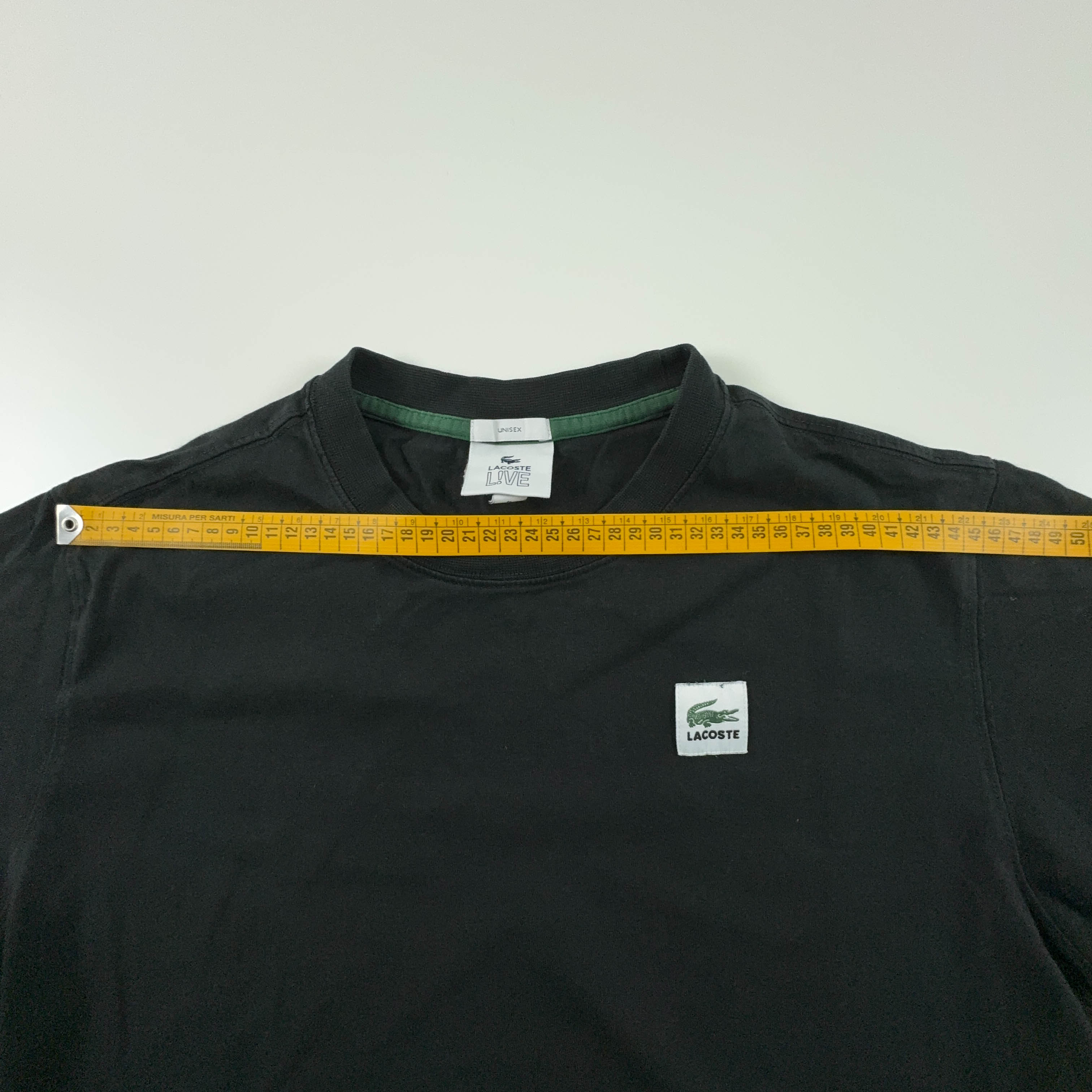 Lacoste Live Black Crew Neck T-Shirt - Men's Size M