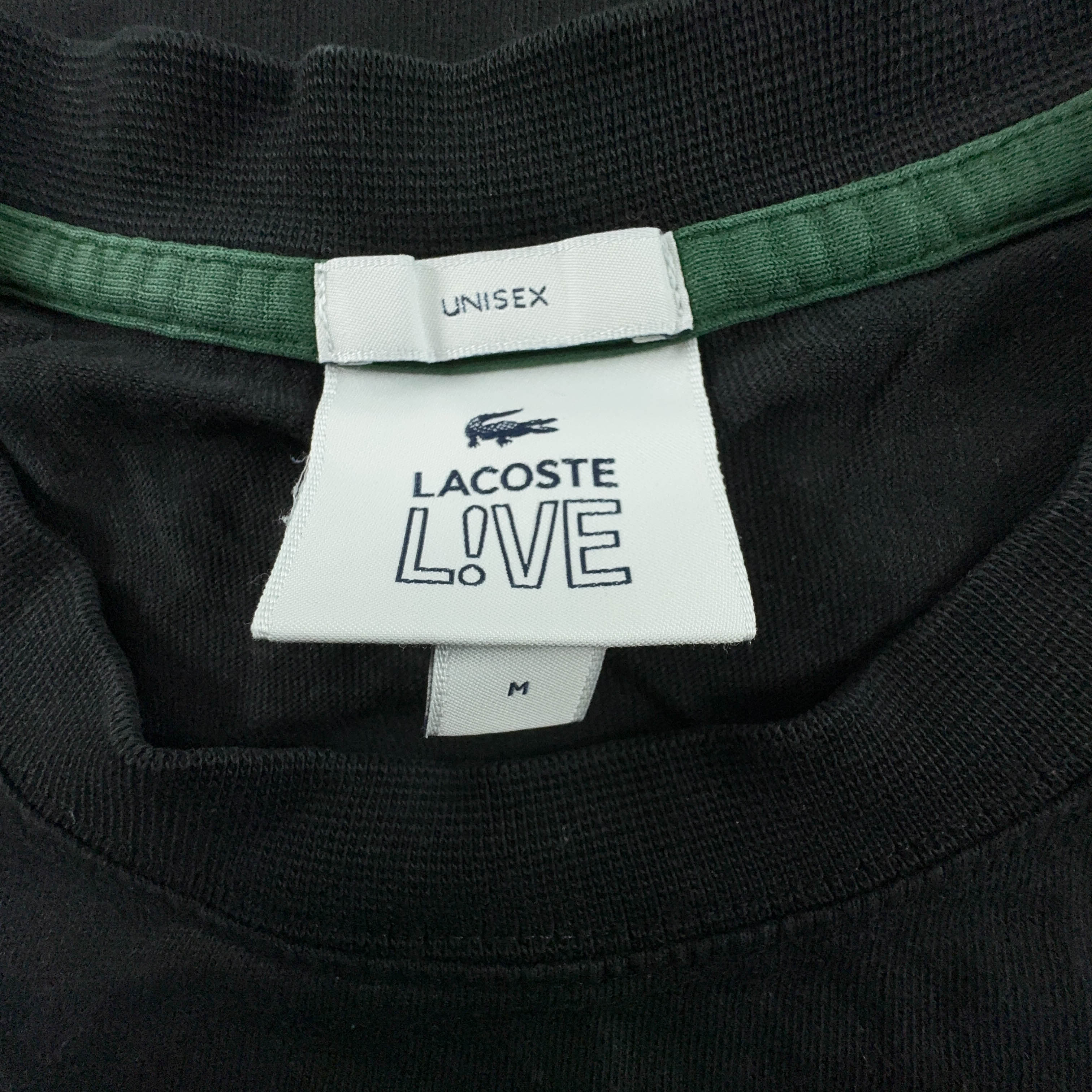 Lacoste Live Black Crew Neck T-Shirt - Men's Size M