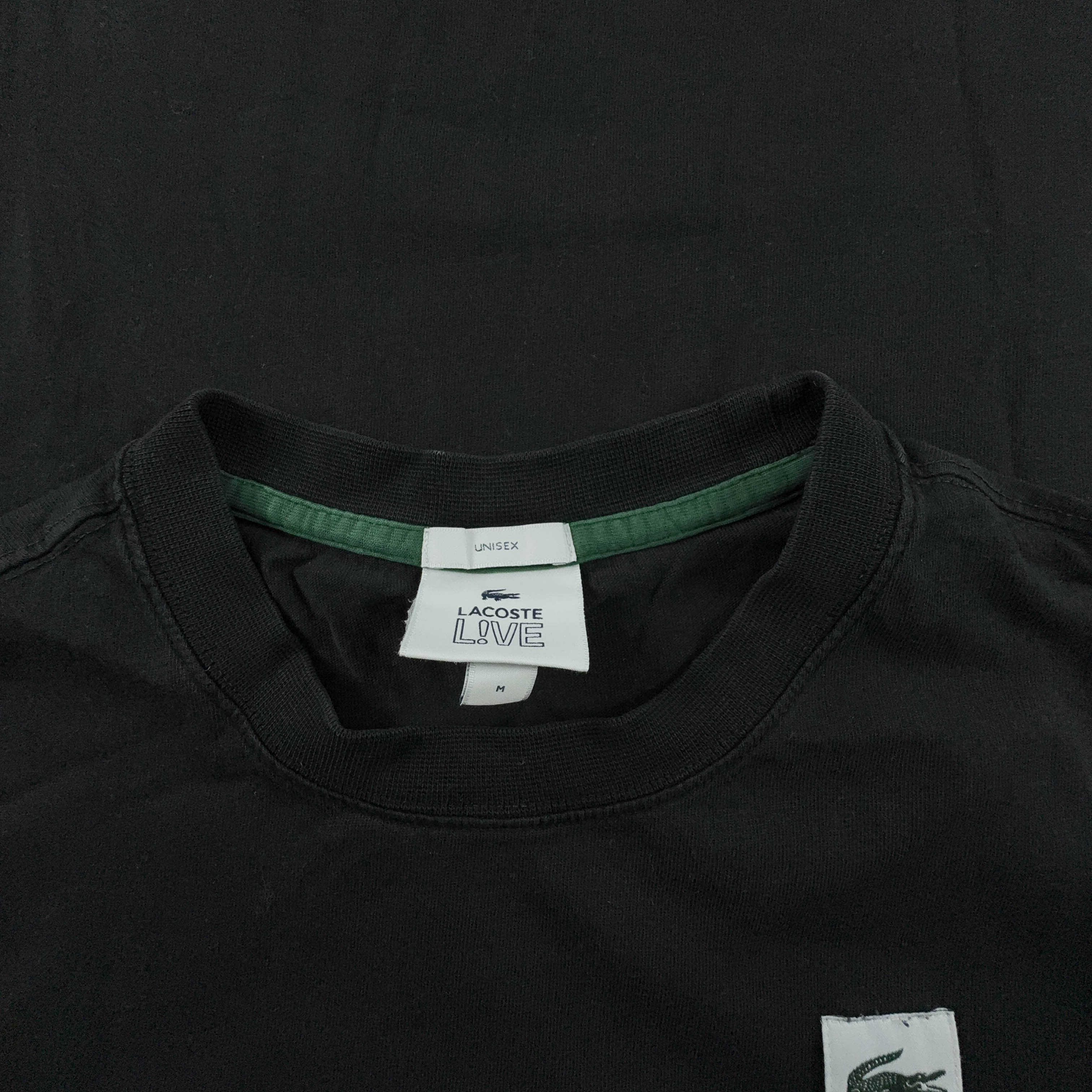 Lacoste Live Black Crew Neck T-Shirt - Men's Size M