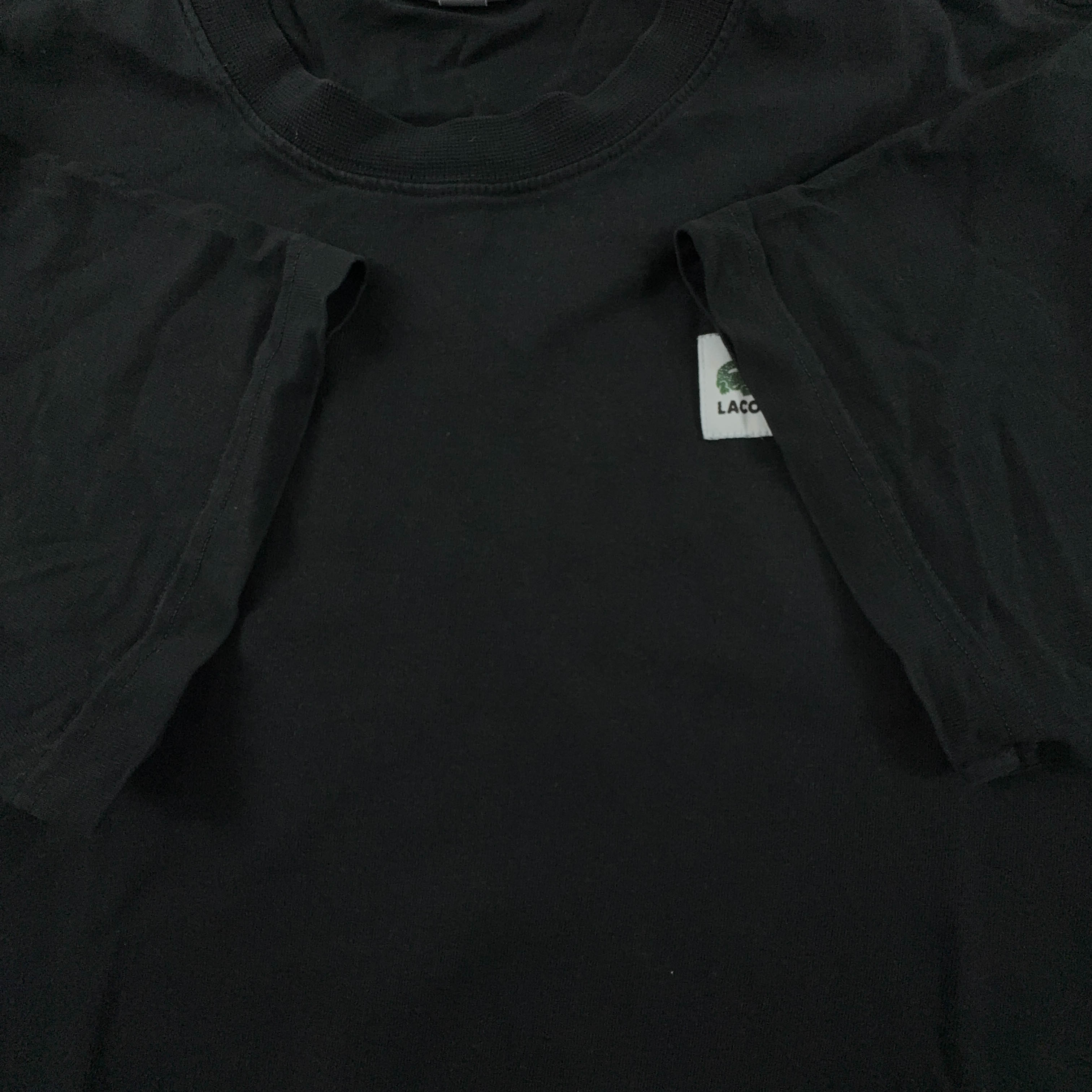 Lacoste Live Black Crew Neck T-Shirt - Men's Size M