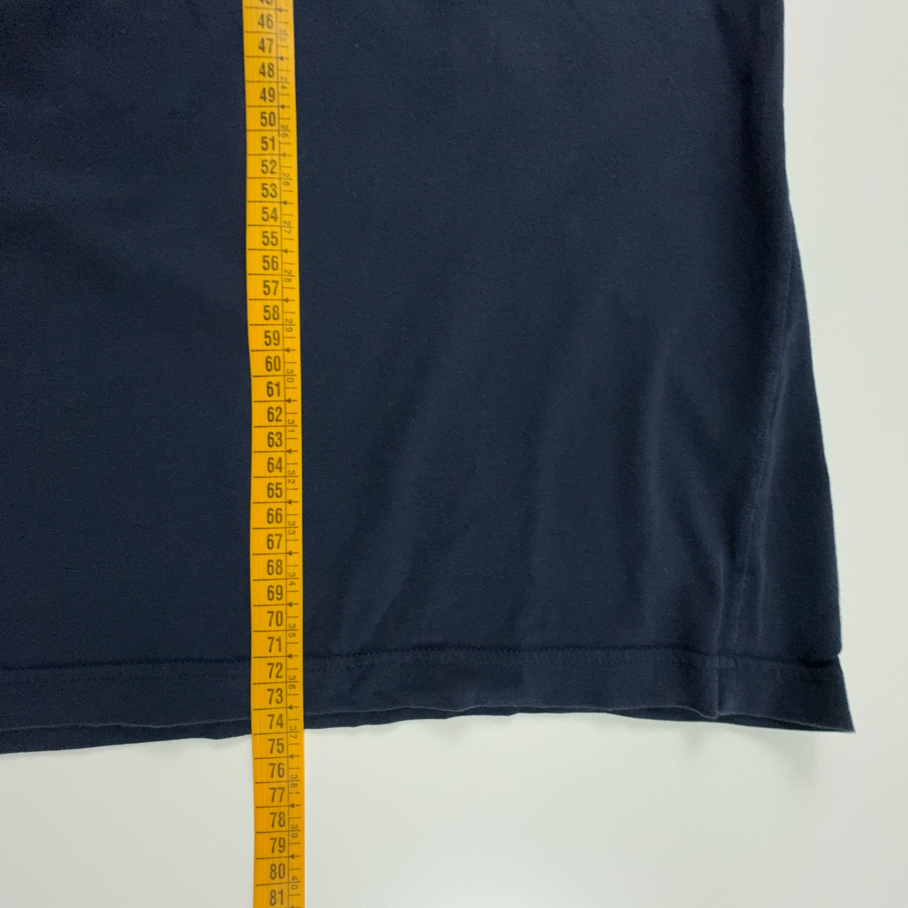 Lacoste Regular Fit Crew Neck Dark Blue T-Shirt - Men's Size 10