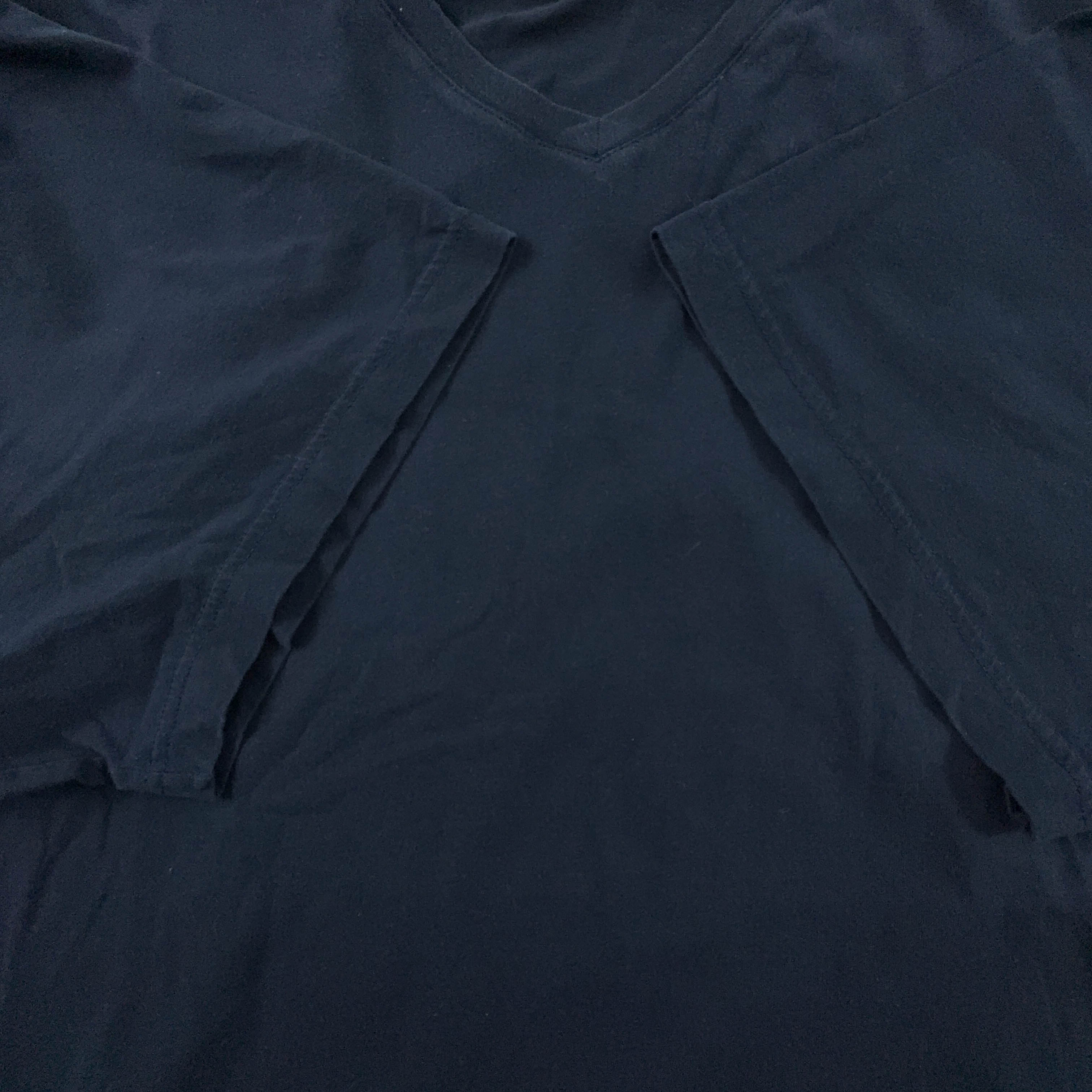 Lacoste Regular Fit Crew Neck Dark Blue T-Shirt - Men's Size 10