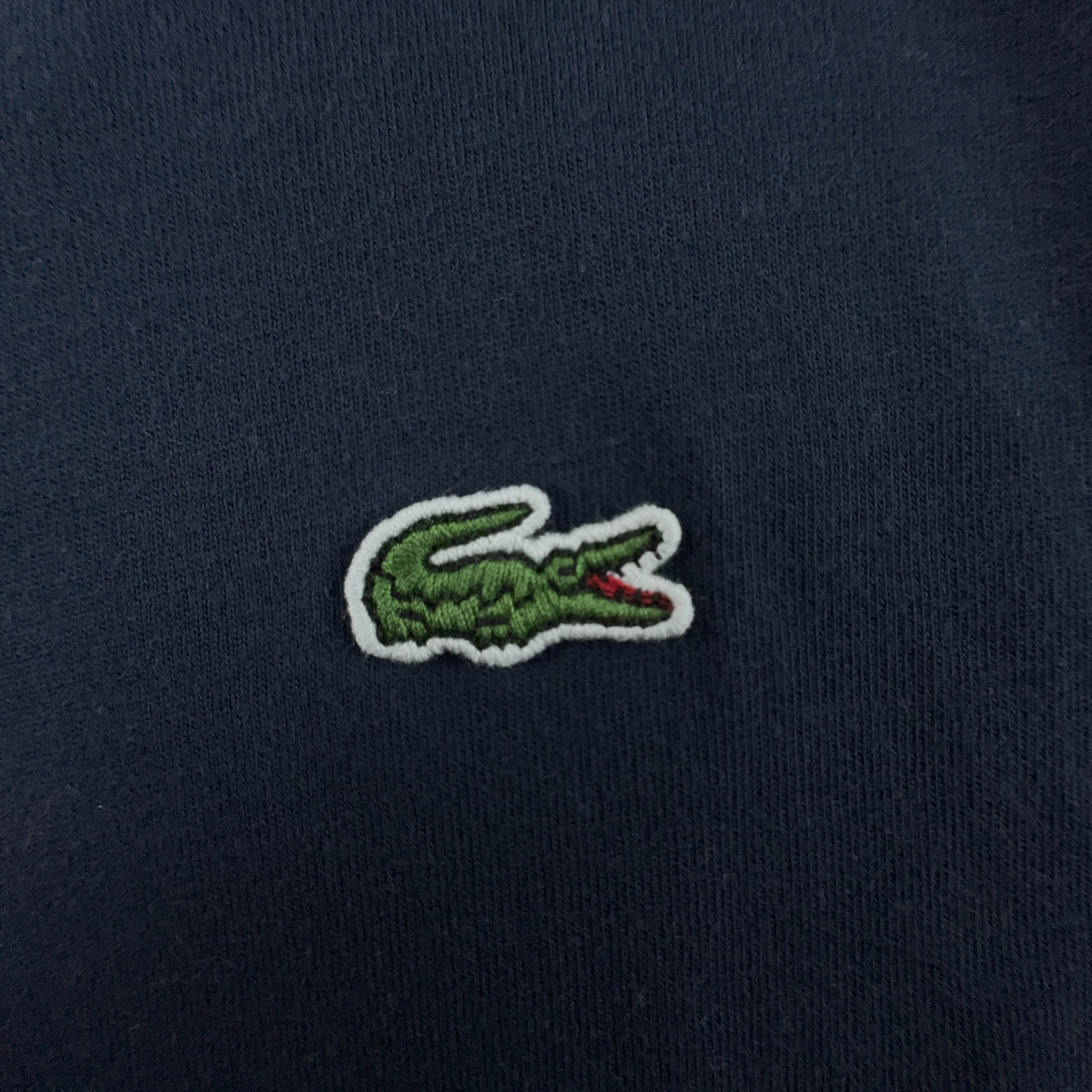 Lacoste Regular Fit Crew Neck Dark Blue T-Shirt - Men's Size 10