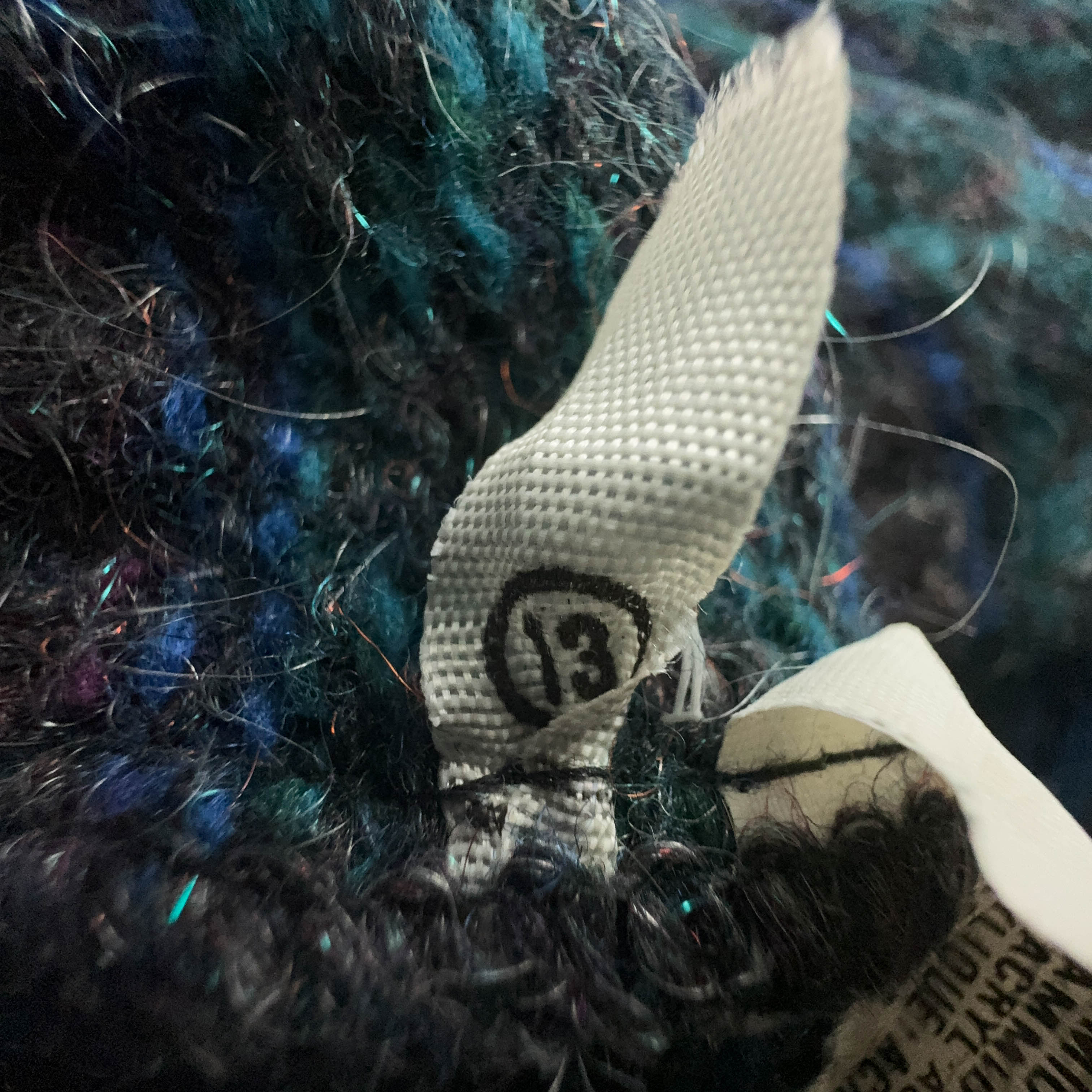 Vintage 70% Wool Blue and Green Crewneck Sweater - Size L/XL Men