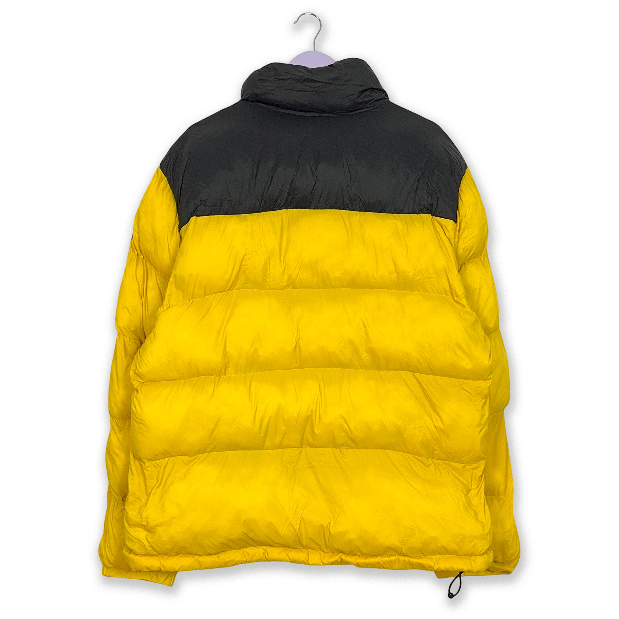 Giubbotto Napapijri giallo e nero imbottito con zip - Taglia XL uomo