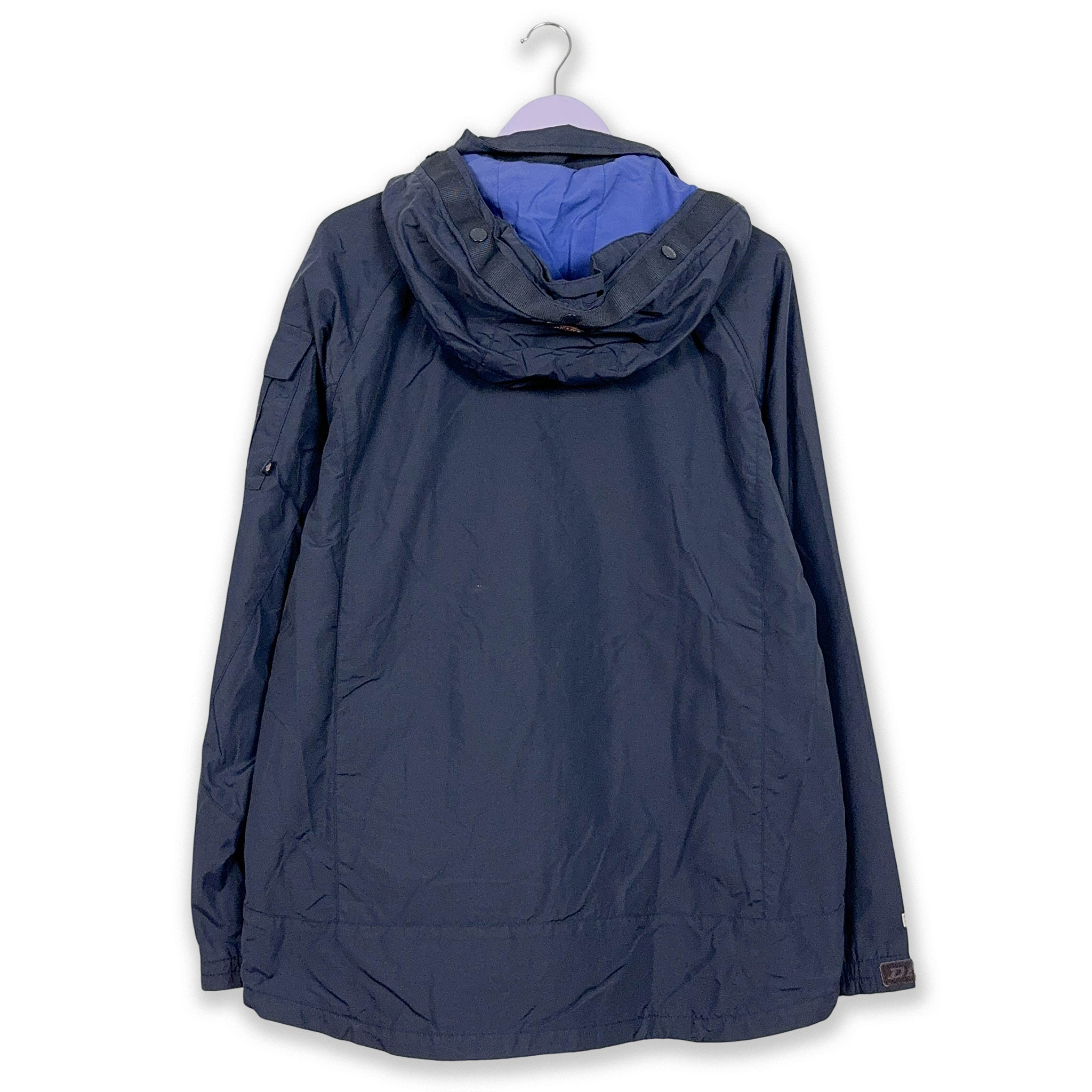 Giacca a vento Dickies blu waterproof con zip e cappuccio - Taglia XL uomo