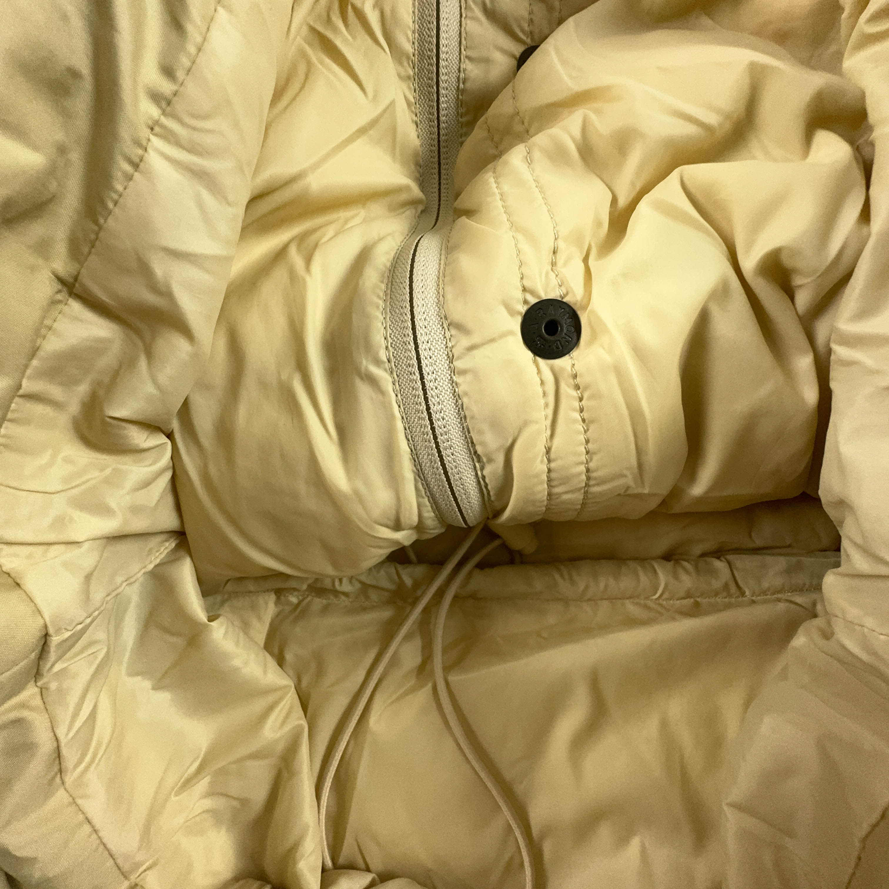 Piumino Moncler Grenoble Vintage nocciola con bottoni - Taglia L uomo