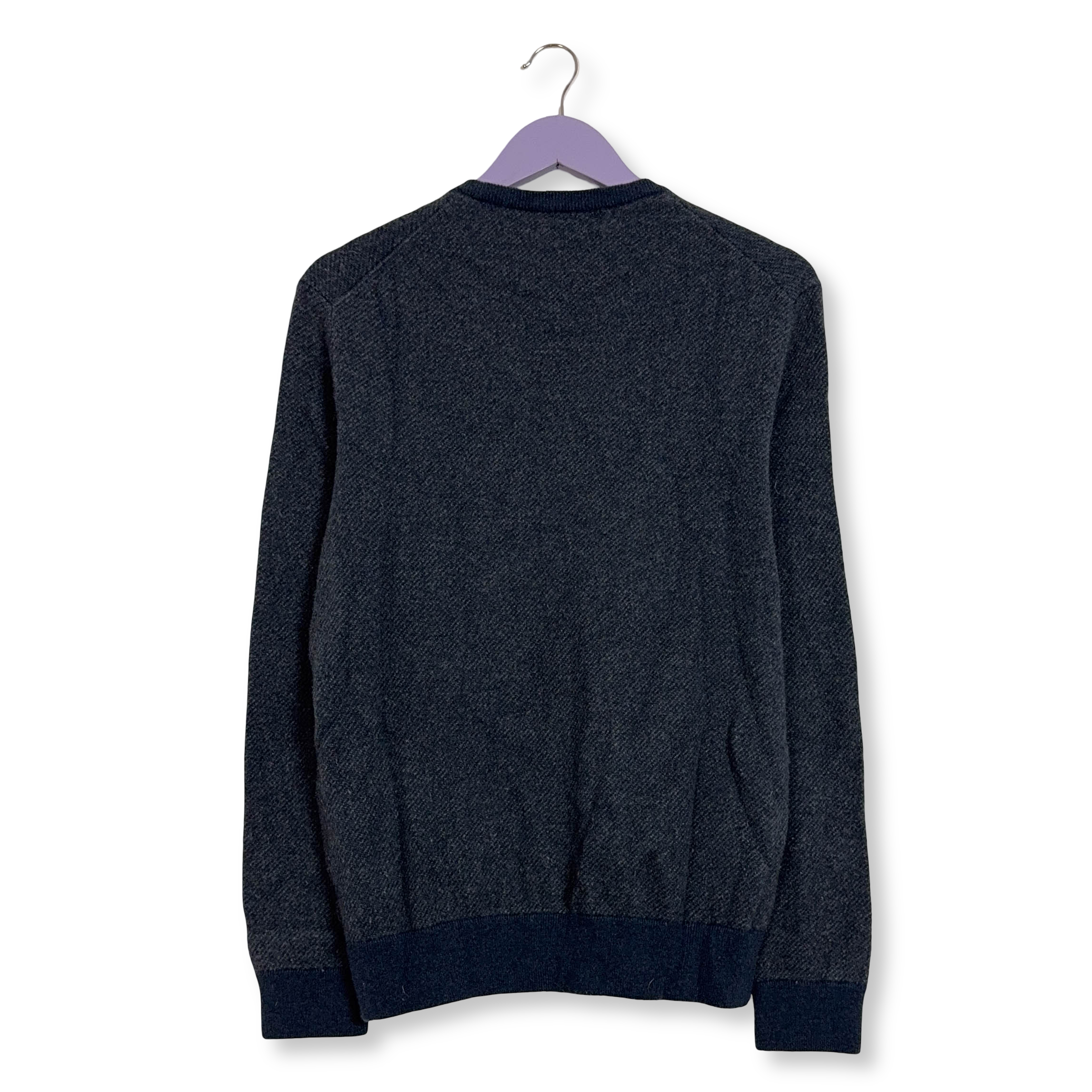 Maglione Ralph Lauren blu a girocollo 100% lana merino - Taglia M/L uomo