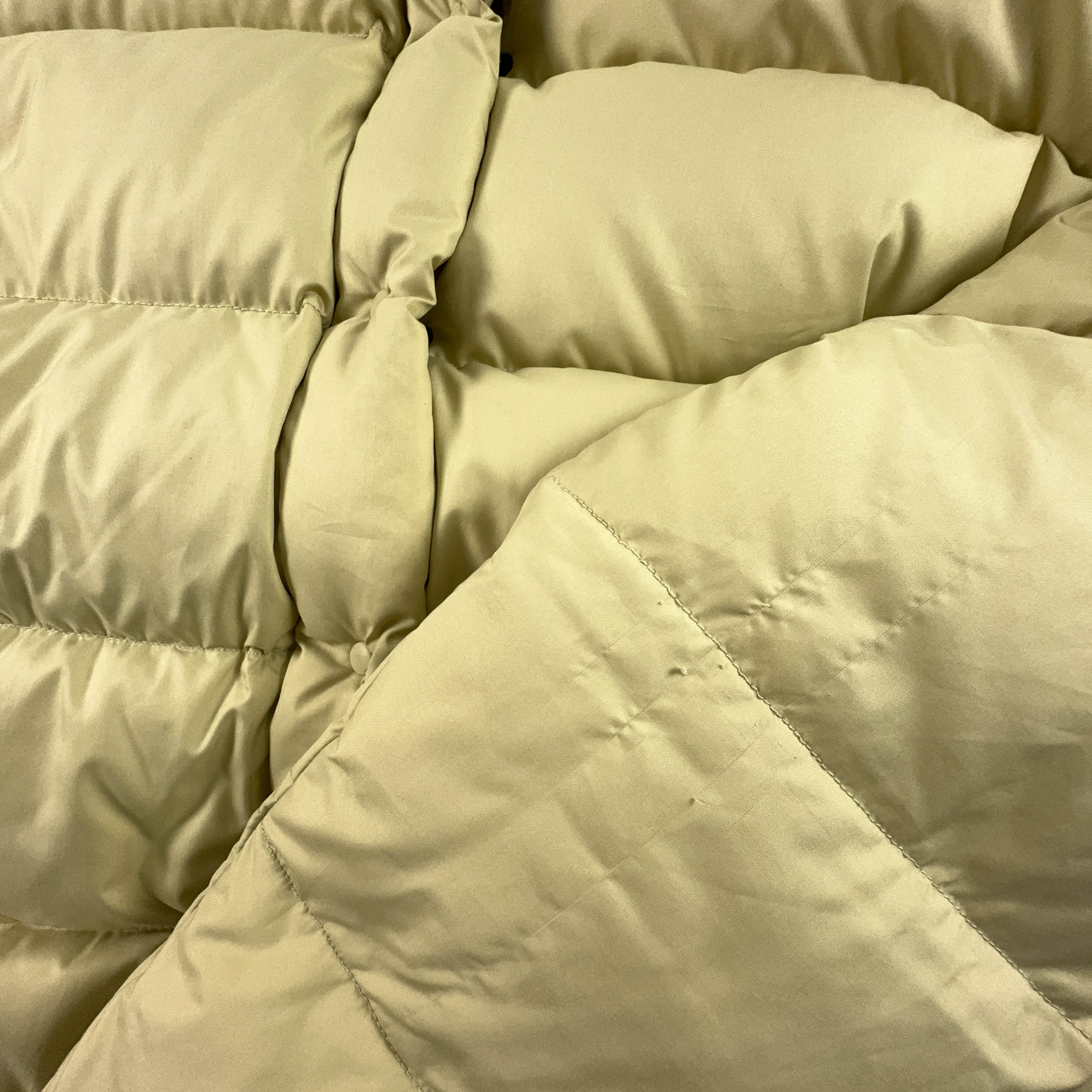 Piumino Moncler Grenoble Vintage nocciola con bottoni - Taglia L uomo