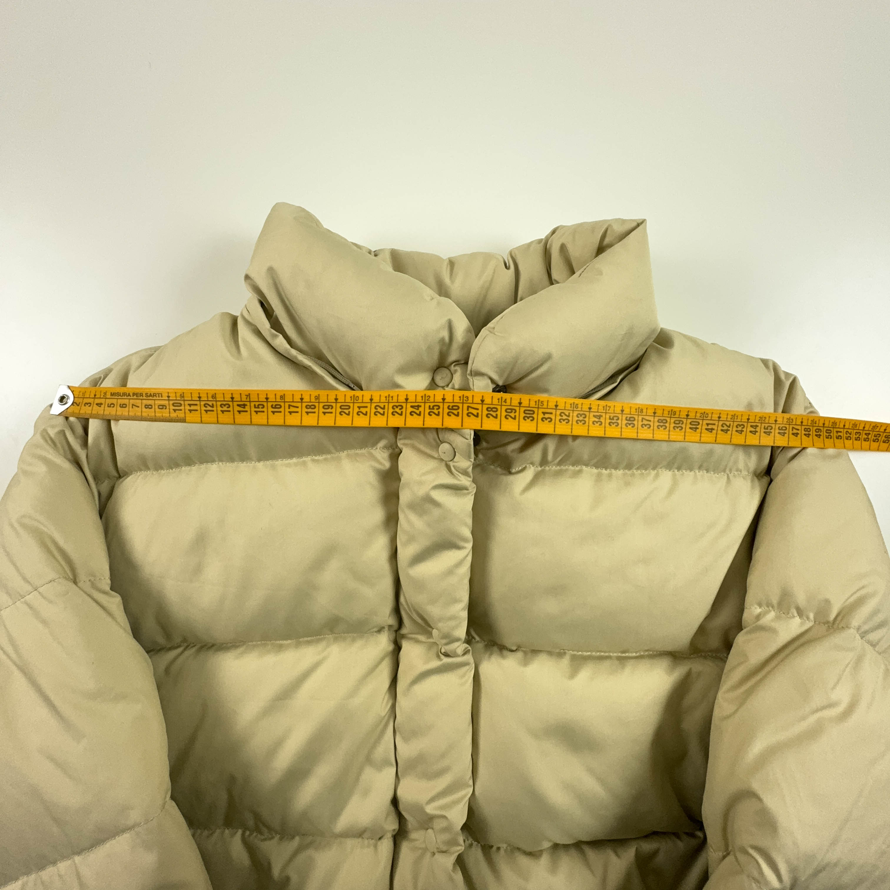 Piumino Moncler Grenoble Vintage nocciola con bottoni - Taglia L uomo