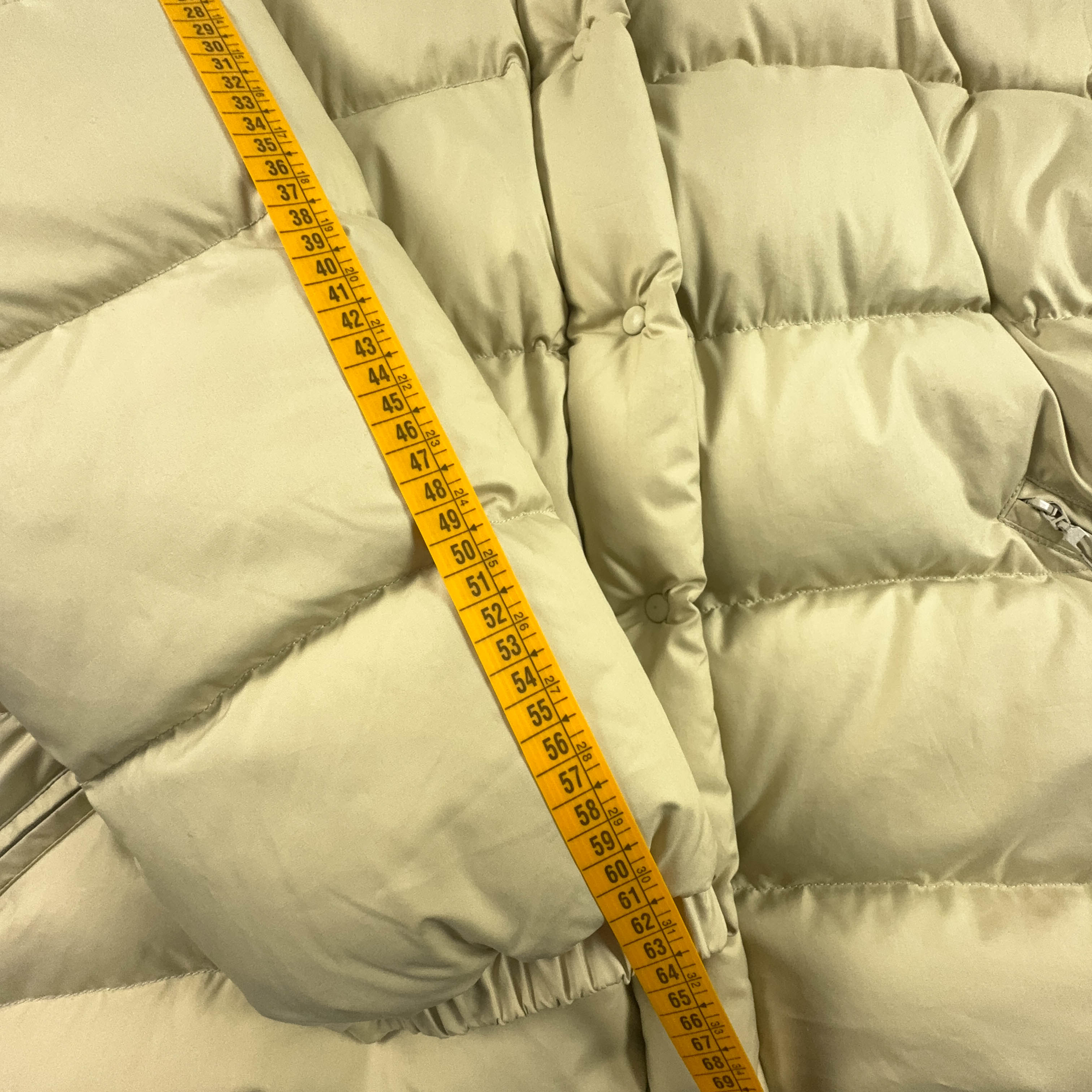 Piumino Moncler Grenoble Vintage nocciola con bottoni - Taglia L uomo