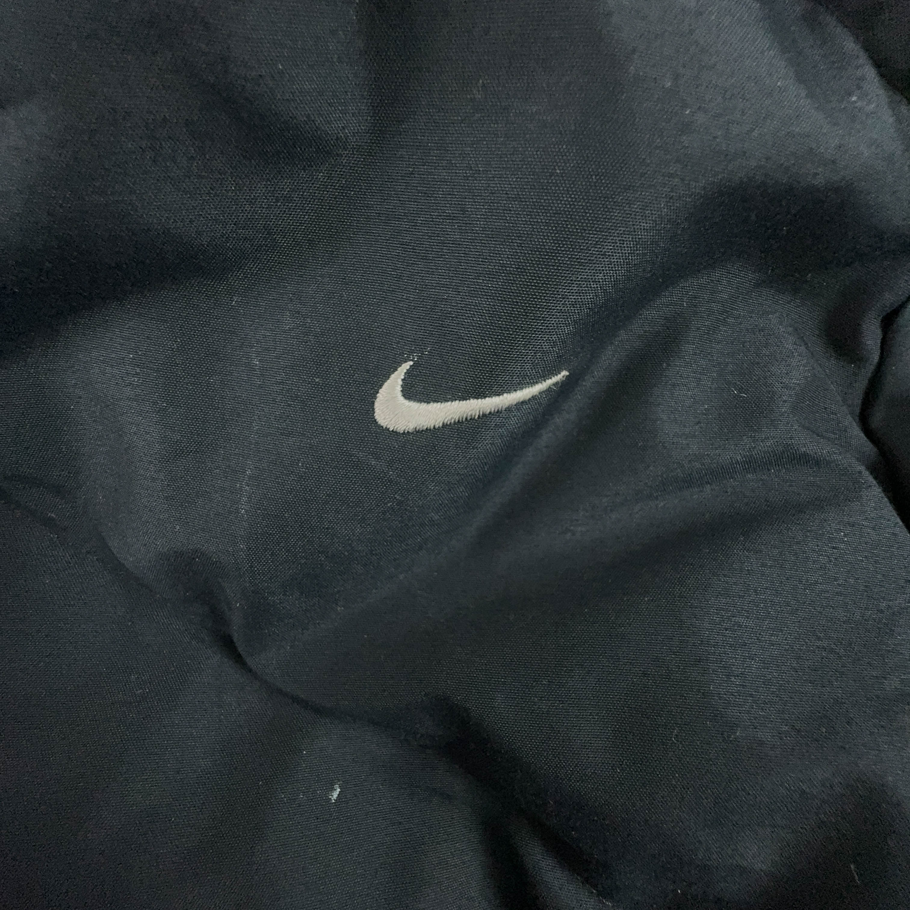 Giubbotto Nike Vintage nero con zip e cappuccio - Taglia XL 178 uomo