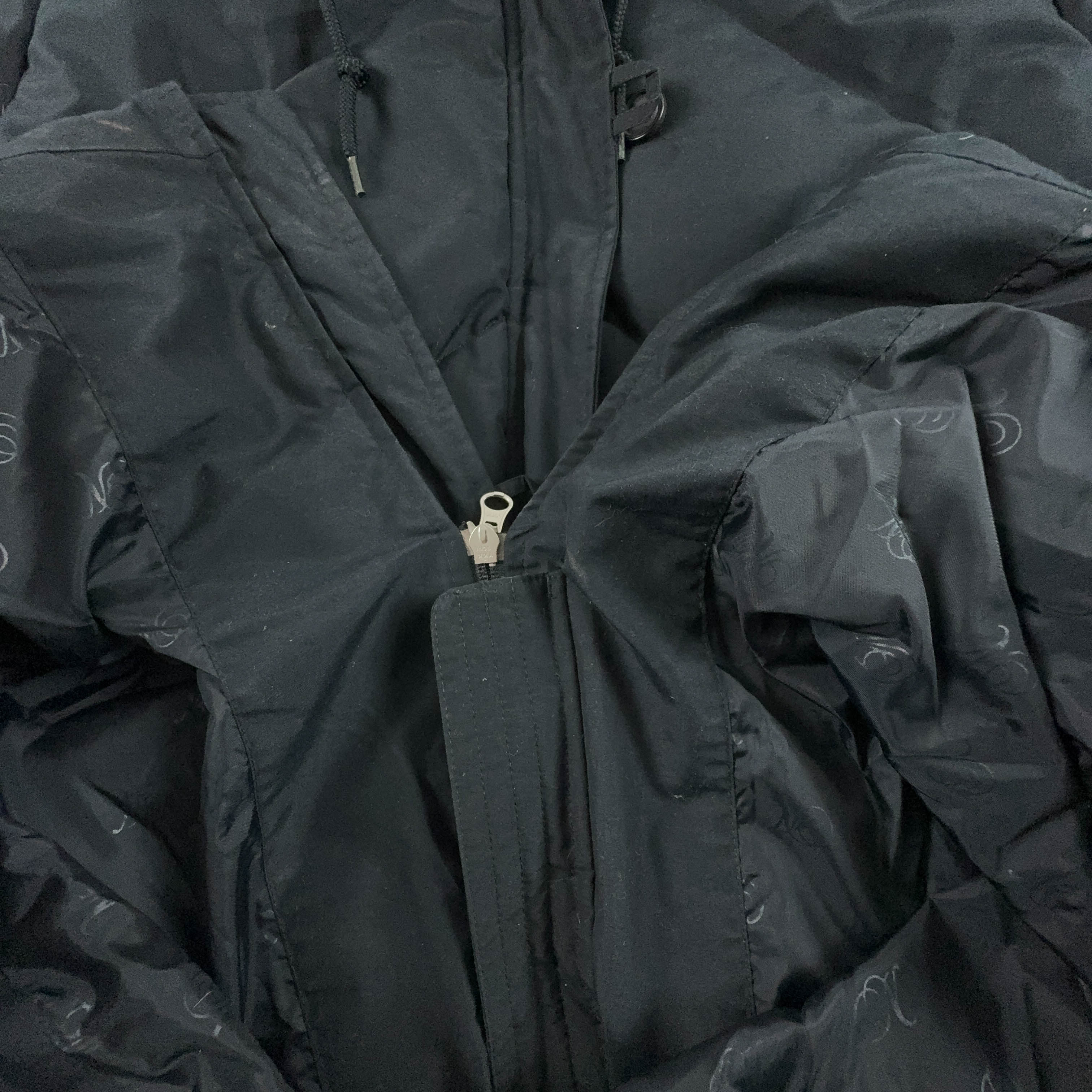 Giubbotto Nike Vintage nero con zip e cappuccio - Taglia XL 178 uomo